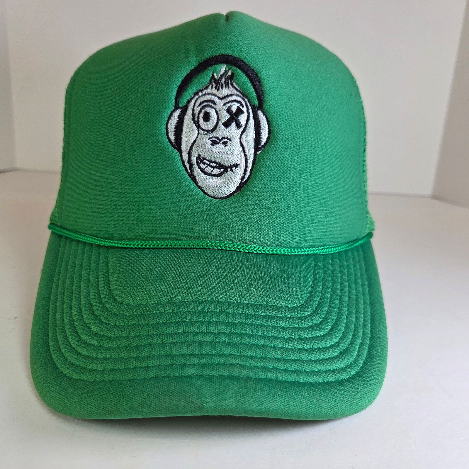 Nissan Green Monkey X-Eye Trucker Hat Rope Bill Nissin Snapback Size ONE SIZE - 1 Thumbnail