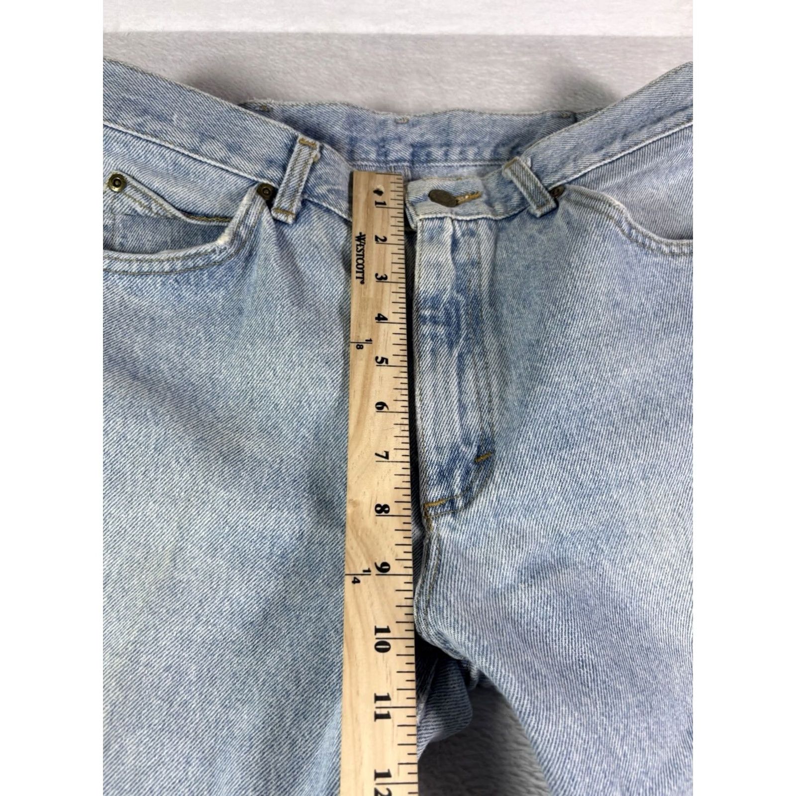 Lee VINTAGE Lee Jeans Men’s Straight Leg Size 32x30 Light Blue Wash USA 5-Pocket Denim Jeans Regular Fit Size US 32 / EU 48 - 3 Thumbnail