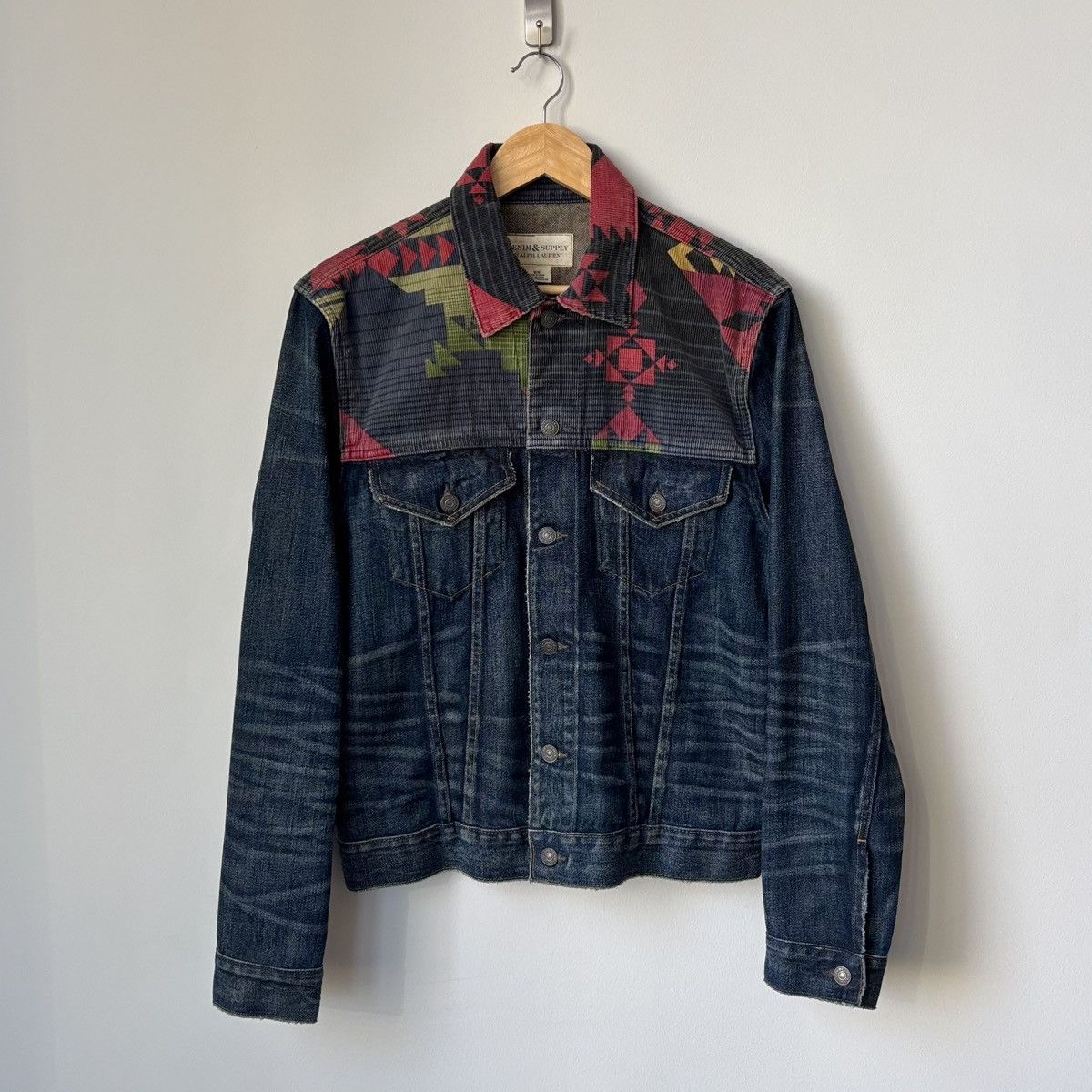 Ralph Lauren Denim & Supply Denim Trucker Jacket Southwestern Aztec Size US M / EU 48-50 / 2 - 1 Thumbnail