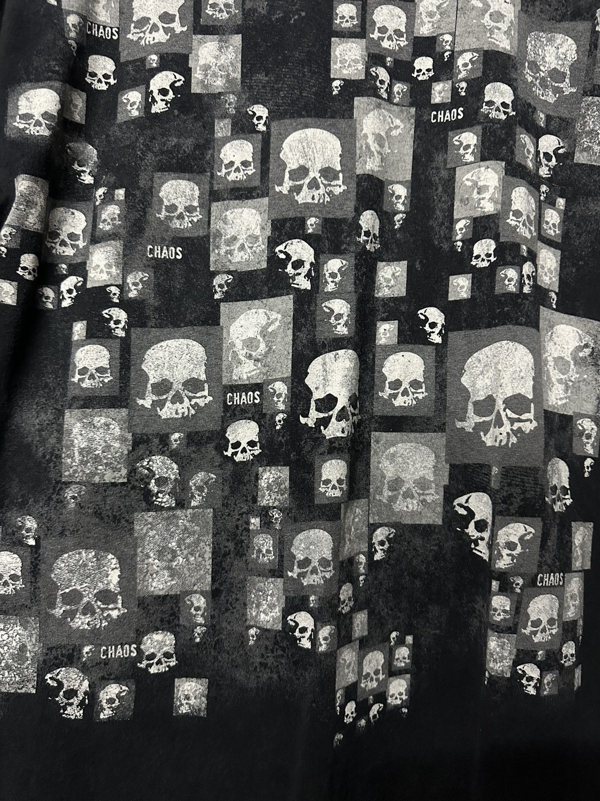 Expert Horror × Vintage Vintage Chaos Skull Horror Faded Tee Size US M / EU 48-50 / 2 - 8 Thumbnail