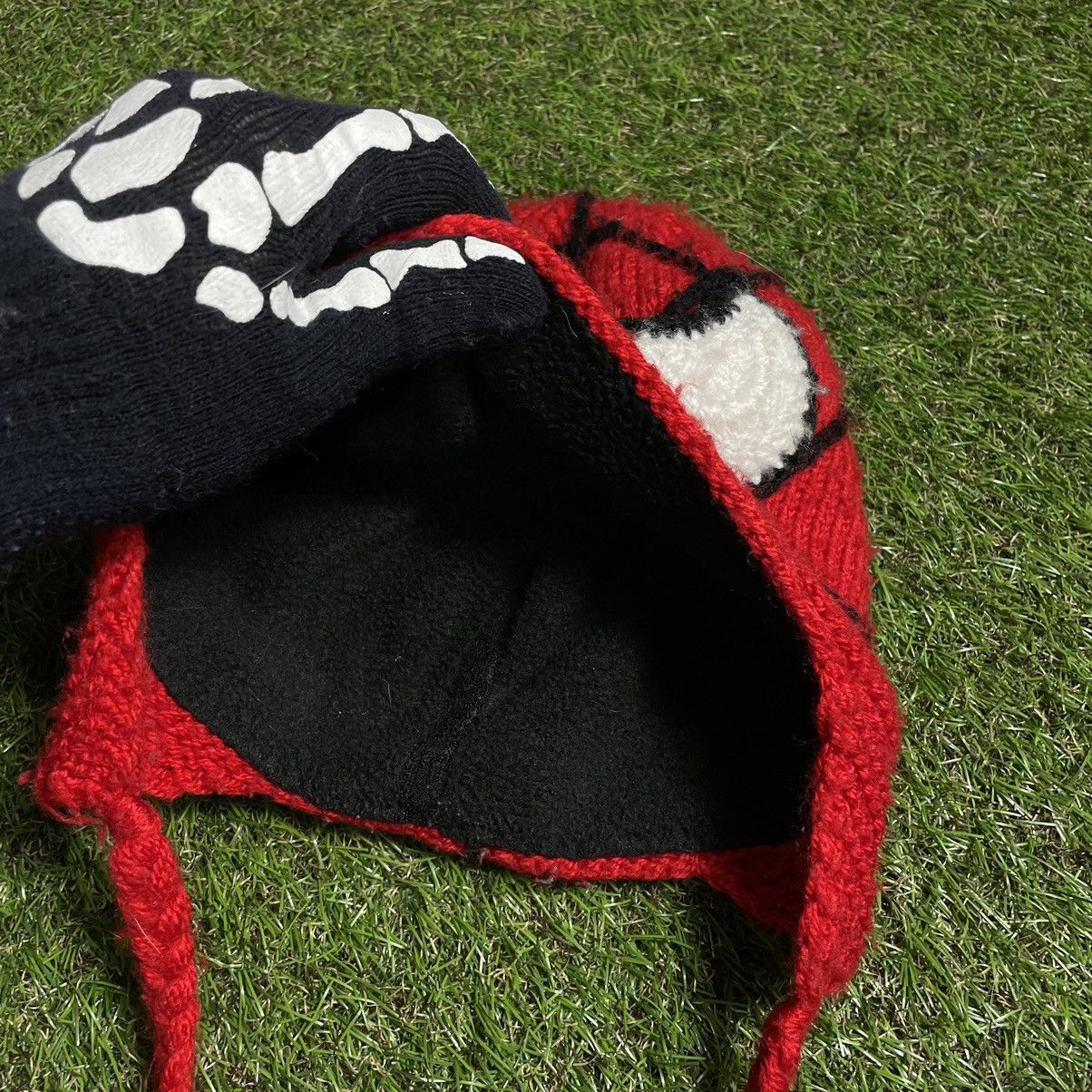 Vintage Y2K Spider Graphic Knit Beanie Streetwear Alt Grunge Slim OS Size ONE SIZE - 4 Thumbnail