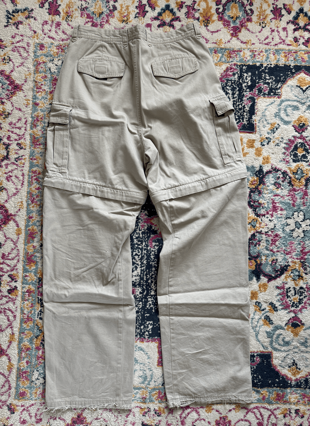 Eddie Bauer Vintage Distressed Convertible Cargo Pants Size US 33 - 3 Thumbnail