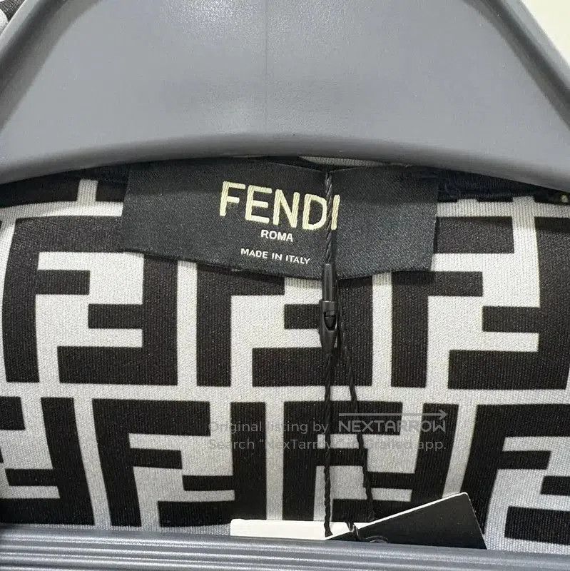 Fendi Fendi Black Nylon Men's Jacket with Logo Hood . Size US L / EU 52-54 / 3 - 3 Thumbnail