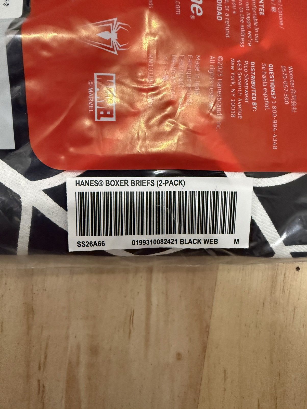 Hanes × Supreme Supreme Hanes Spider-Man Boxer Breifs(2 Pack) Size 34 - 3 Thumbnail