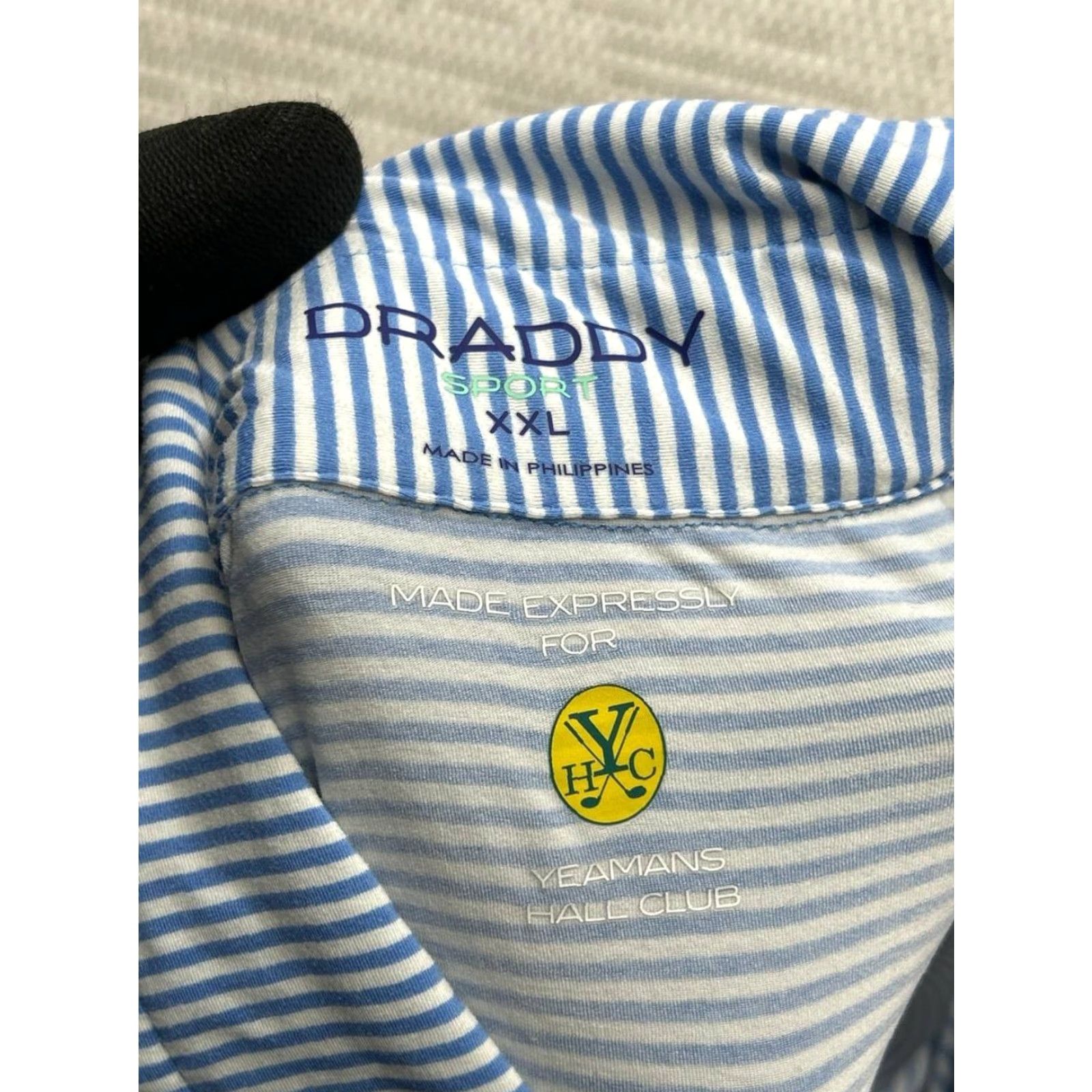 Vintage B.Draddy Polo Shirt Mens 2XL Blue Logo Sports Golf Shirt Polo Mens Short Sleeve Collared 3 Button Regular Fit Vintage No Size US XXL / EU 58 / 5 - 4 Thumbnail