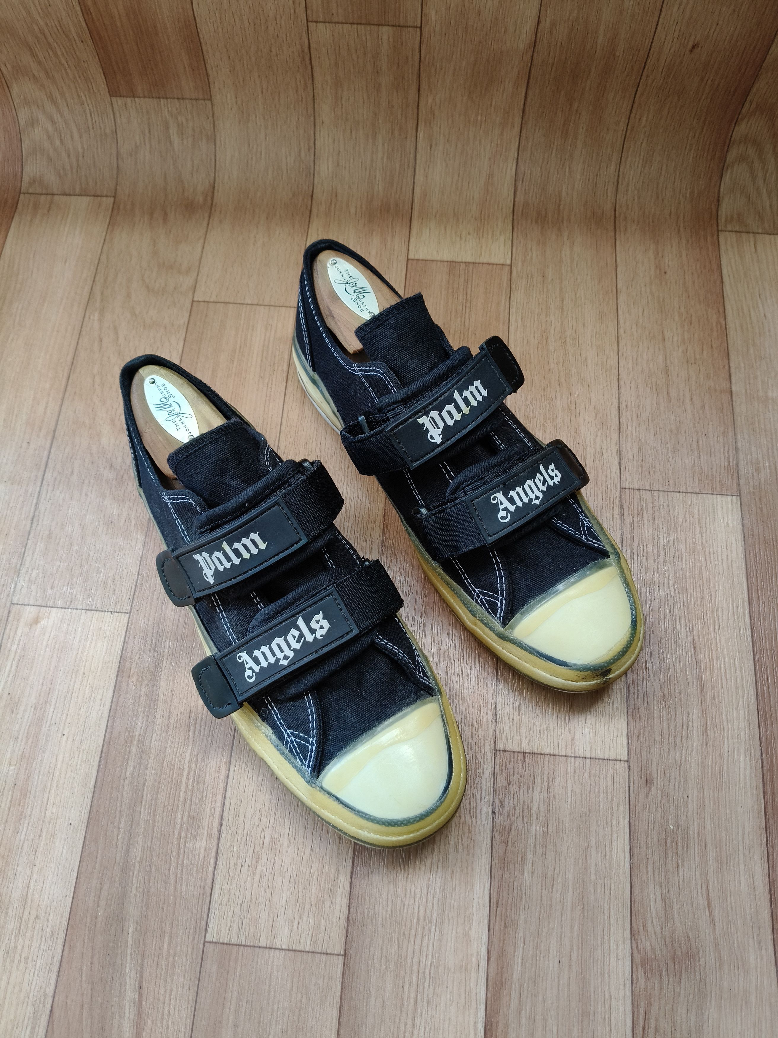 Palm Angels Black velcro vulcanised sneakers Size US 8 / EU 41 - 5 Thumbnail