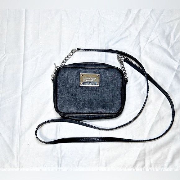 Michael Kors Black Signature Jet Set Chain Crossbody Bag, Women's