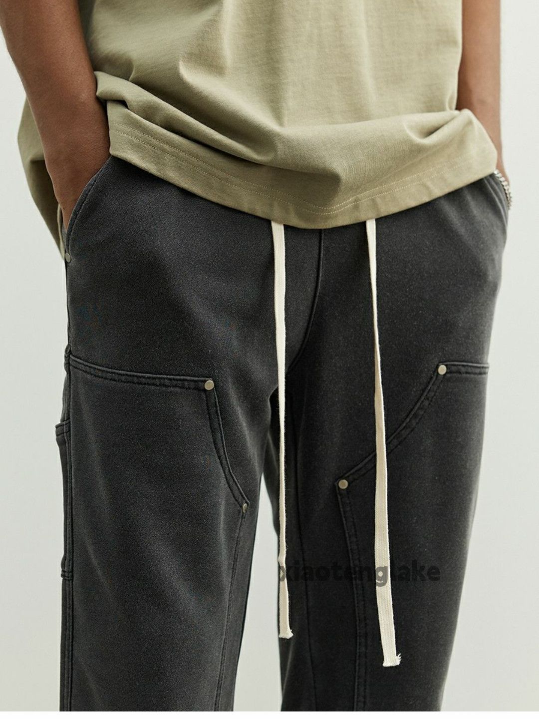 Designer × Vintage utility washed faded cleanfit yuppie outdoor sweatpants Size US 34 / EU 50 - 2 Thumbnail