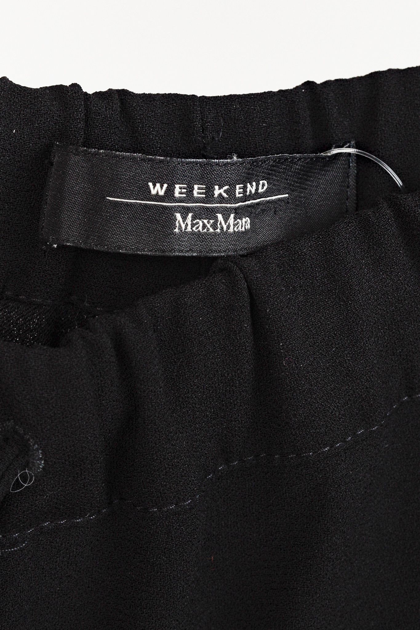 Max Mara Max Mara Weekend Relaxed Drawstring Waist Black Pants Size 34" / US 12 / IT 48 - 4 Thumbnail