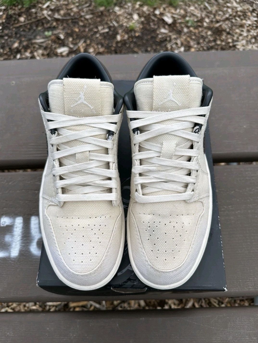 Jordan Brand Air Jordan Retro 1 Low Premium Ivory Baroque Brown Size 9 Size US 9 / EU 42 - 2 Thumbnail