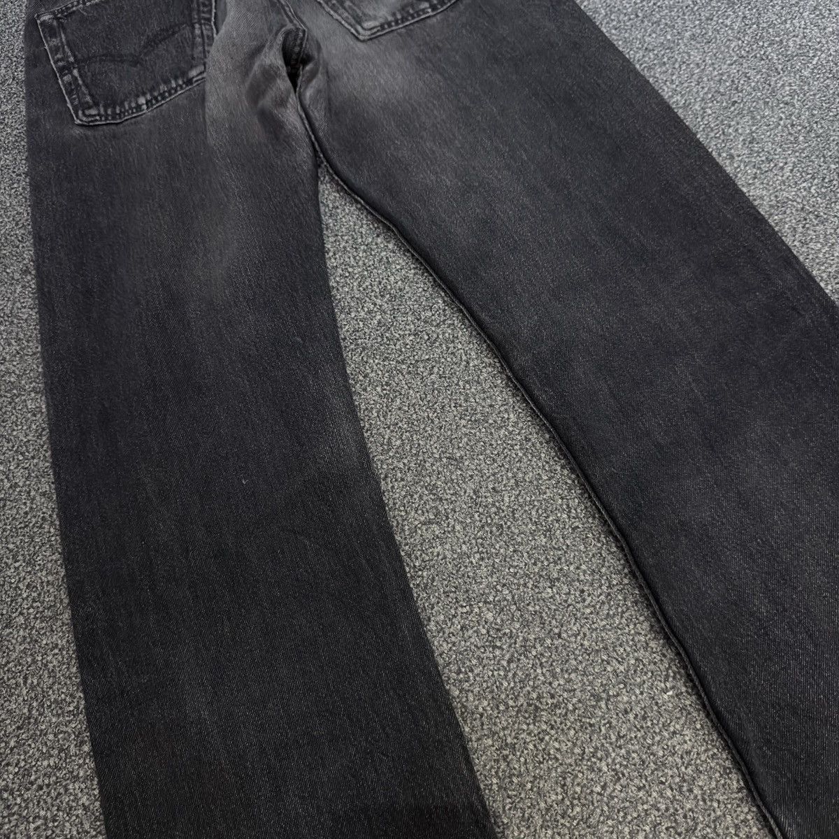 Le Grande Bleu (L.G.B.) Vintage 90s Y2K Levis 501 Black Sun Faded Denim HG LGB Style Size US 31 - 10 Thumbnail