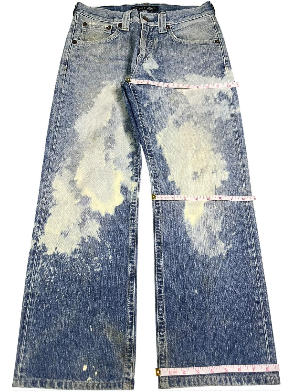 Uniqlo Vintage Uniqlo Bleached Wash Distress Flare Jeans Size US 29 - 8 Thumbnail