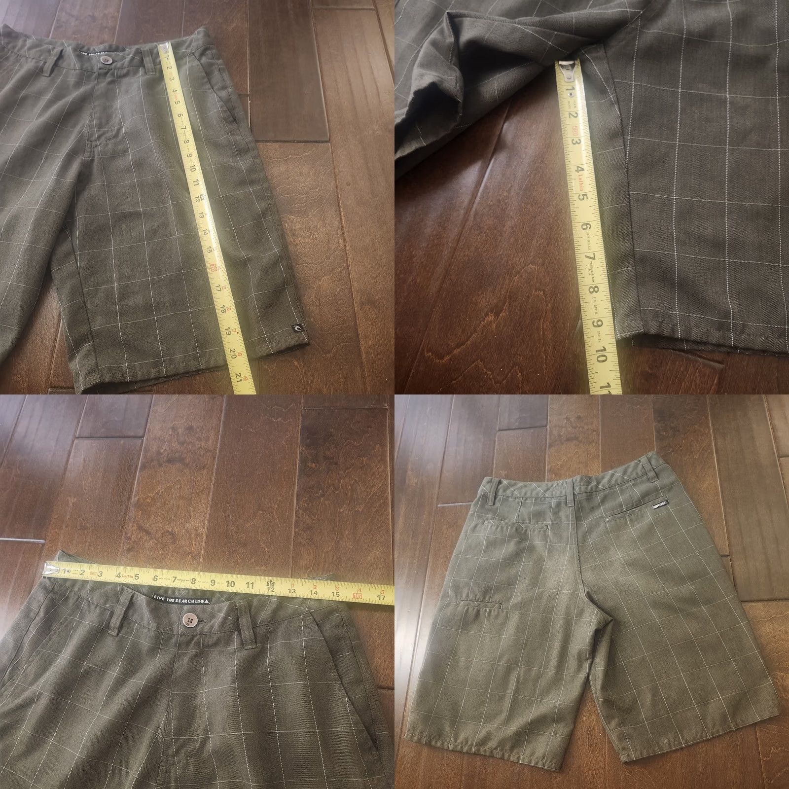 Rip Curl Rip Curl Shorts Mens 32 Plaid Flat Front Casual Chino Surf Gray Regular Mens Size US 32 / EU 48 - 8 Thumbnail