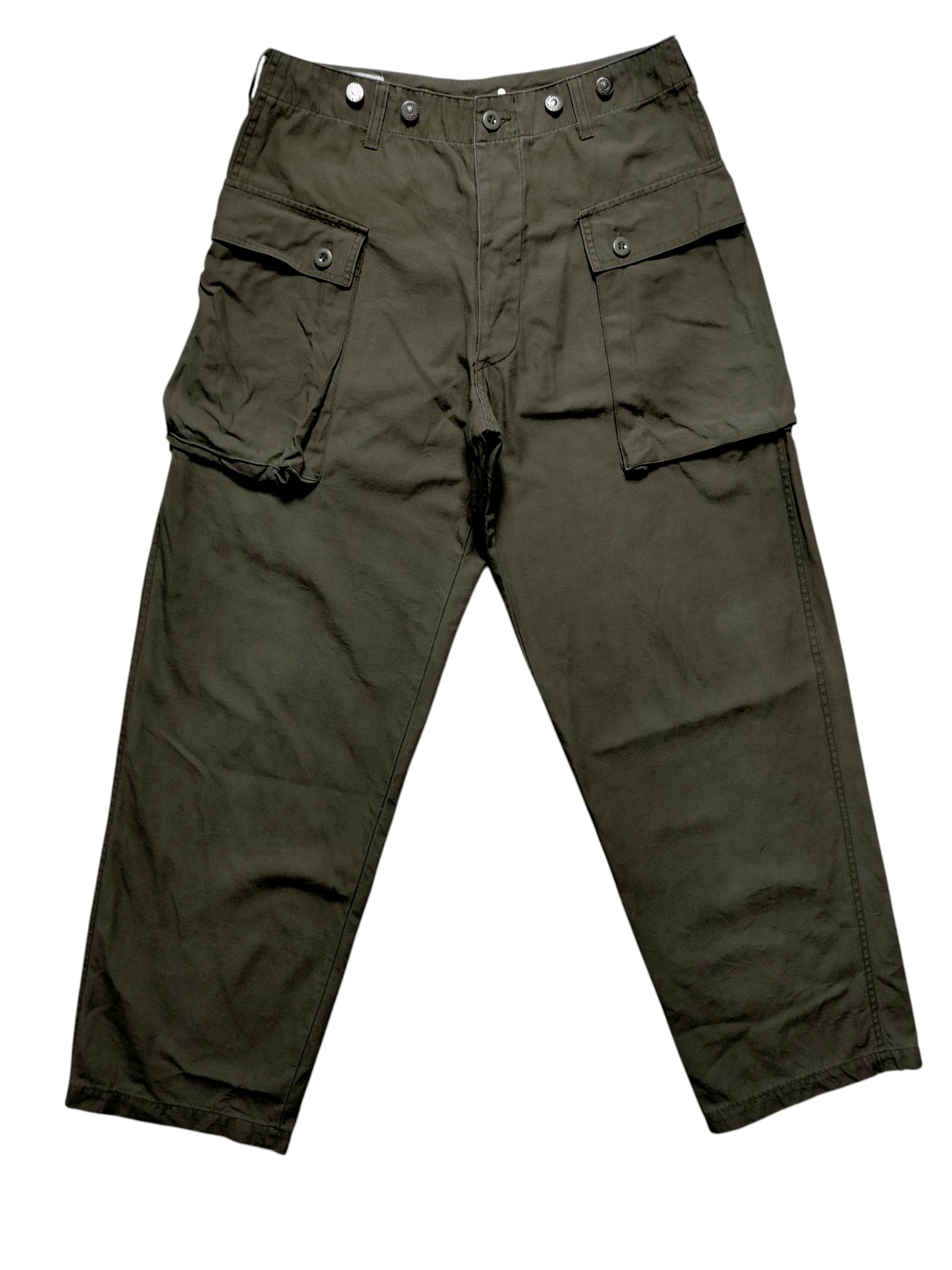 Japanese Brand Army Air Force Green Olive Monkey Pants Size US 31 - 2 Thumbnail