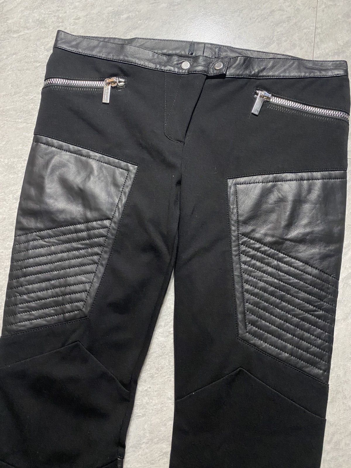 Dirk Bikkembergs ARCHIVE - DIRK BIKKEMBERGS SPORT COUTURE LEATHER BIKER PANTS Size US 44 / EU 60 - 7 Thumbnail