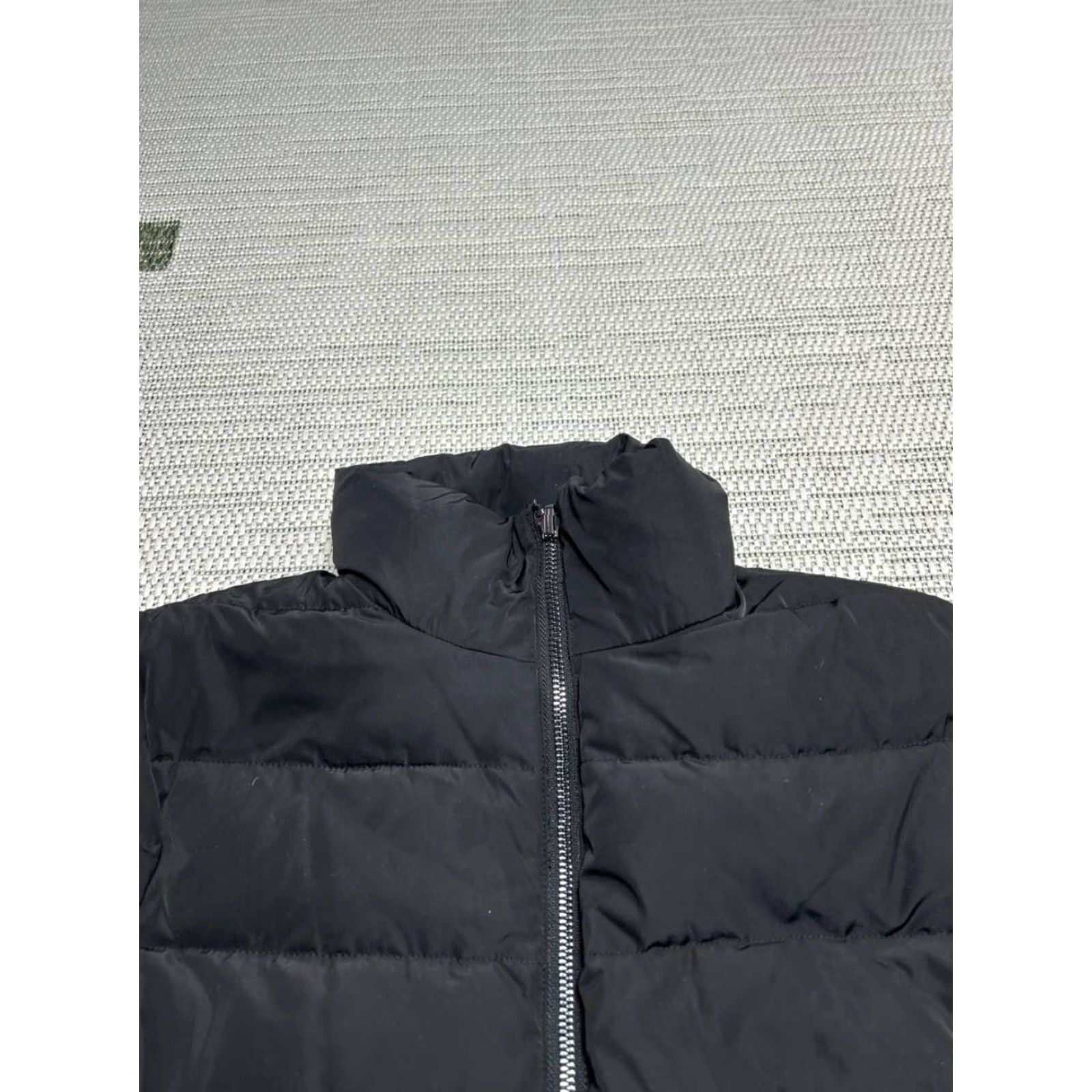 Vintage Armani Jeans Real Down Reversible Jacket Womens 10 Black Front Pockets Wind Protection Size L / US 10 / IT 46 - 7 Thumbnail
