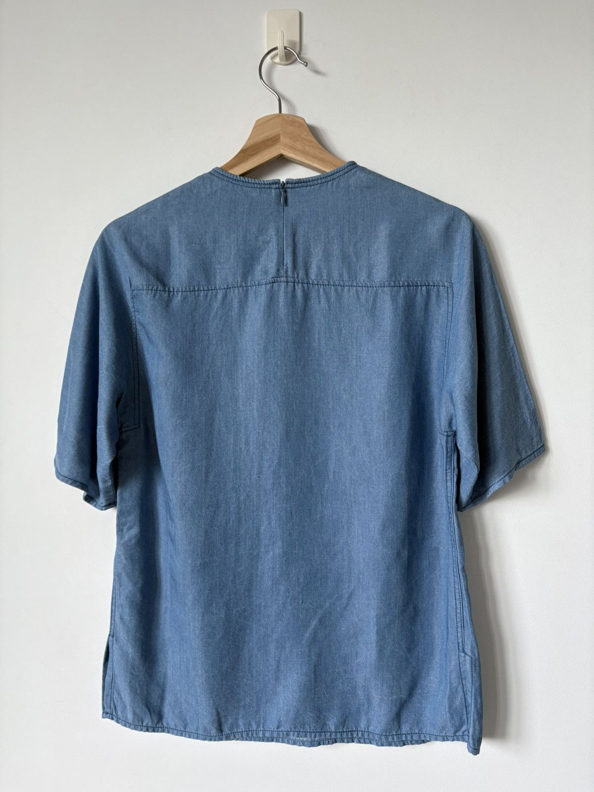3.1 Phillip Lim 3.1 Phillip Lim Chambray Fringe Neck Top Size S / US 4 / IT 40 - 7 Thumbnail