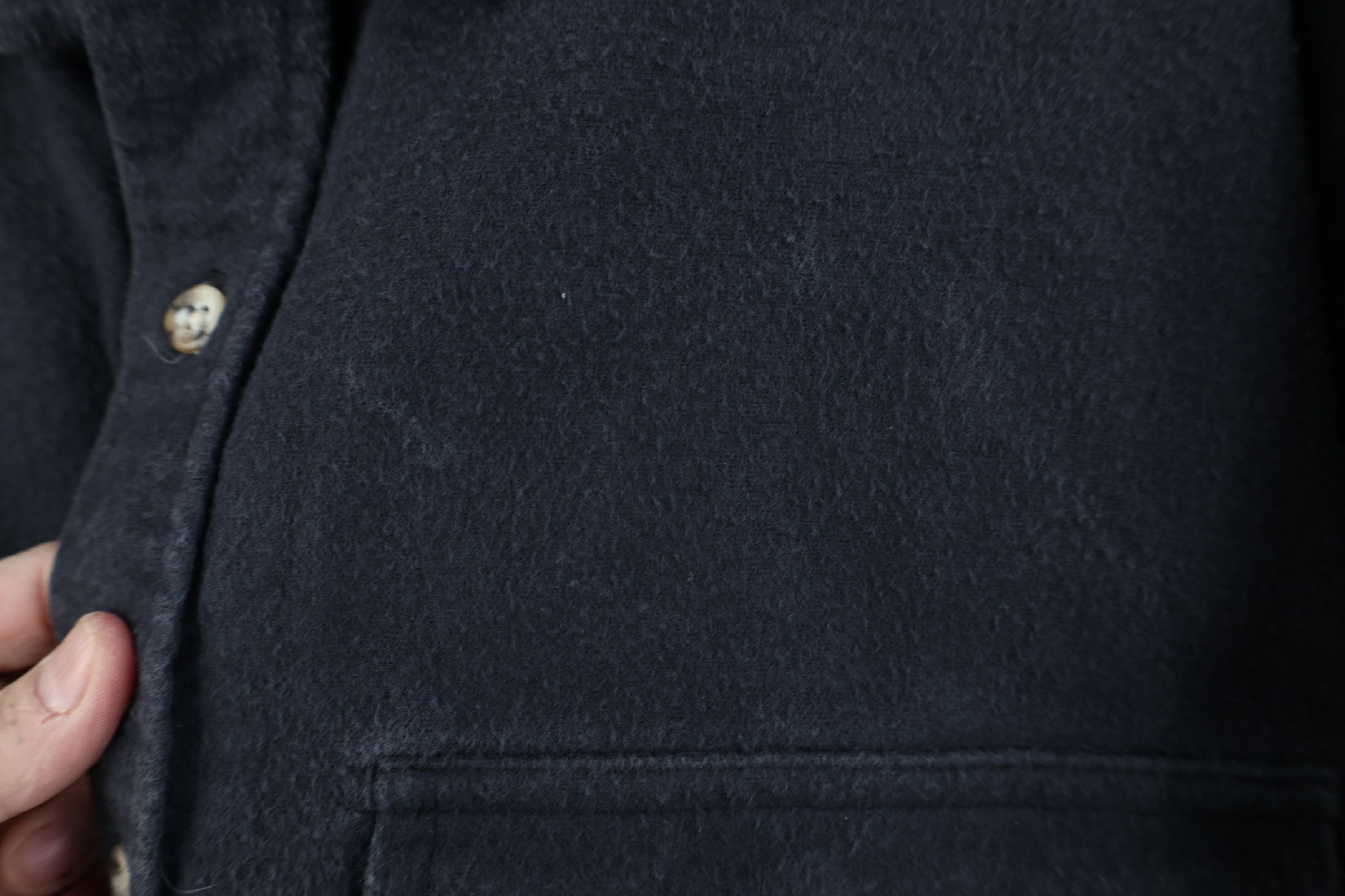 Vintage Vintage 70s Streetwear Collared Button Shirt Dark Gray Size US XL / EU 56 / 4 - 4 Thumbnail