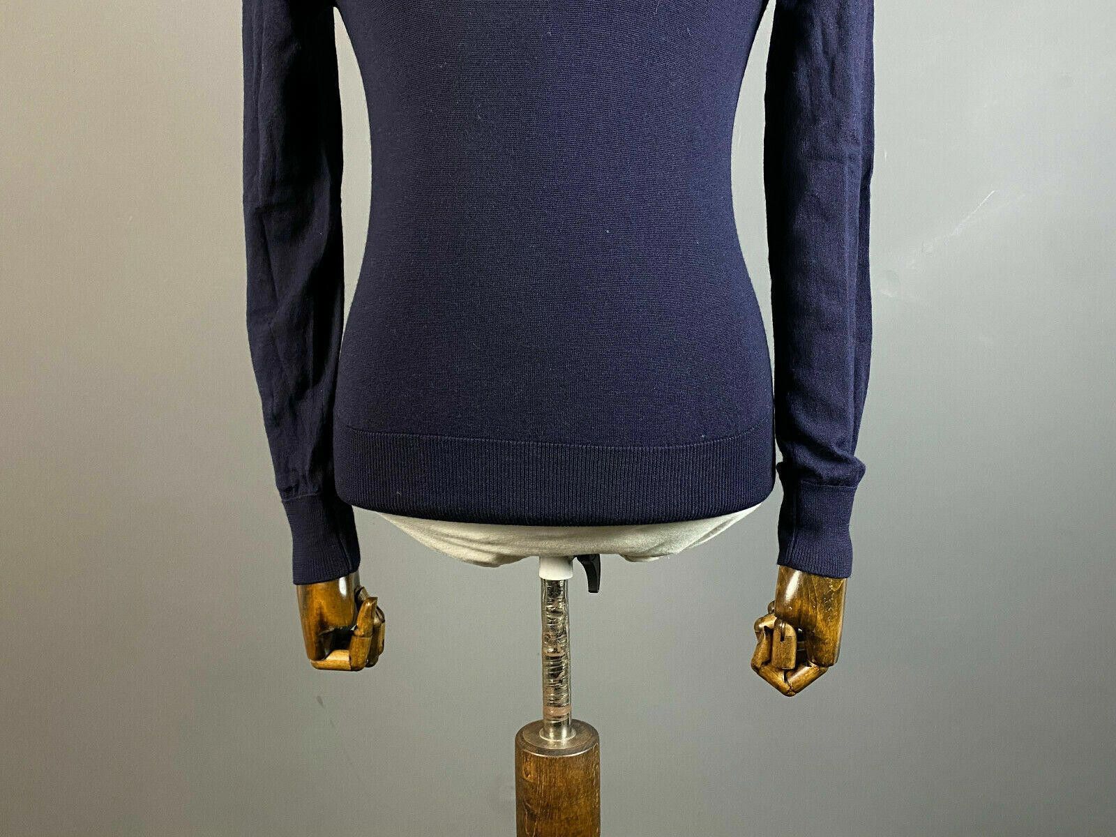 Peuterey Men Peuterey Blue Wool Blend V-Neck Sweater Size S Size US S / EU 44-46 / 1 - 3 Thumbnail