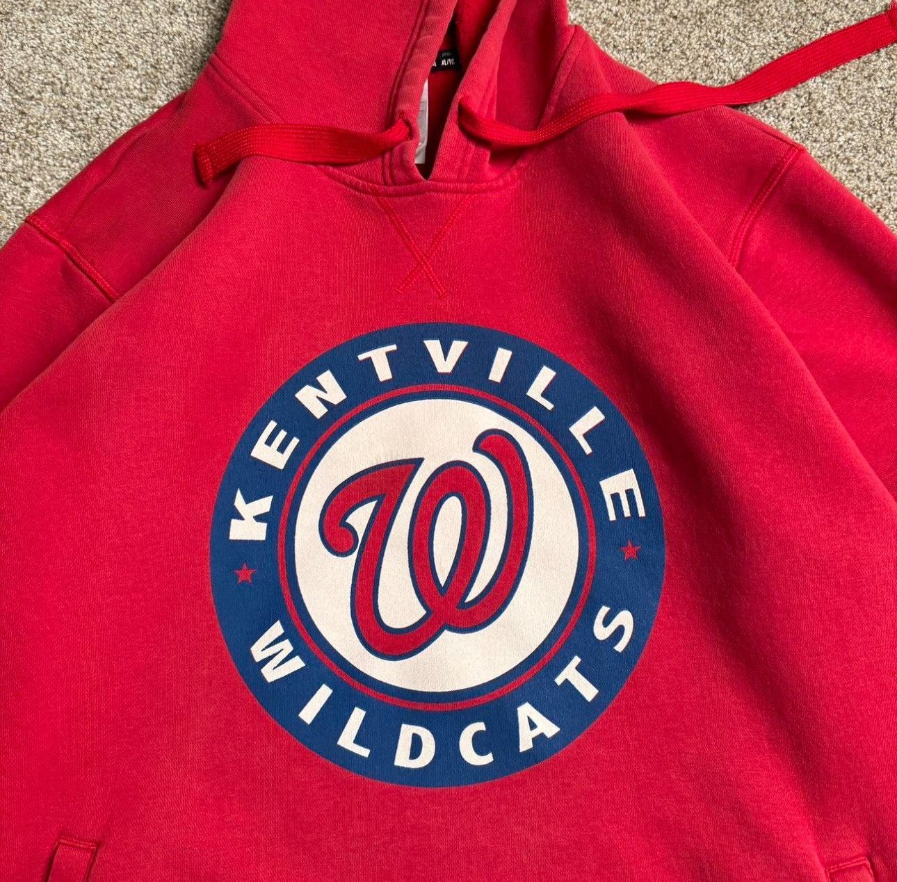 Adidas 00s ADIDAS KENTVILLE WILDCATS PULLOVER HOODIE Size US XL / EU 56 / 4 - 2 Thumbnail