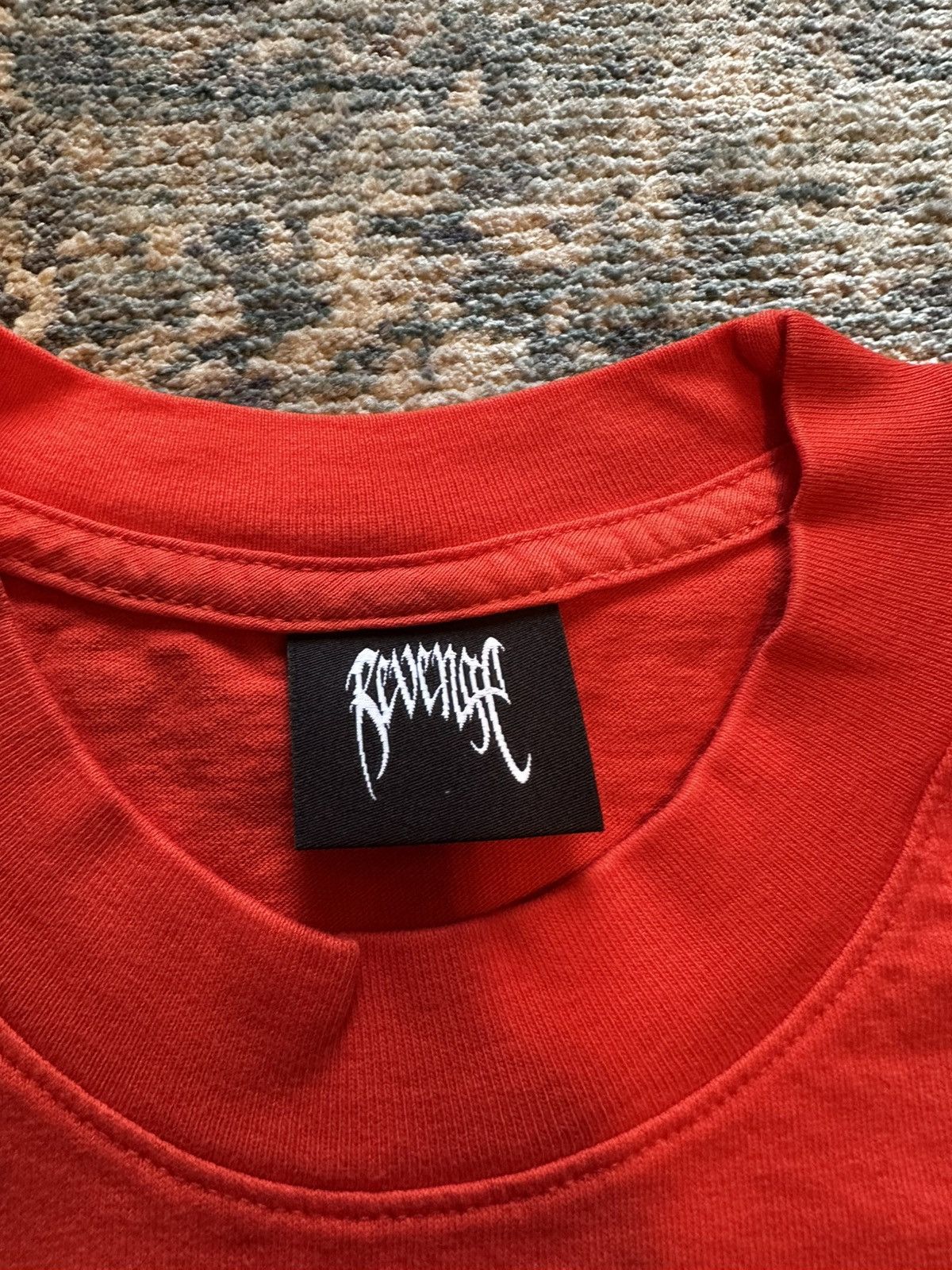 Revenge Revenge Orange Basic Tee Embroidered - XL Size US XL / EU 56 / 4 - 6 Thumbnail