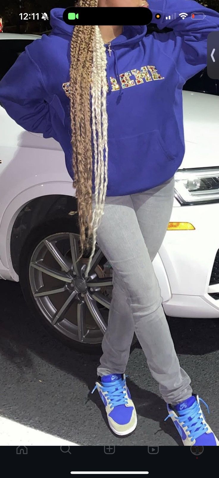 Supreme Supreme Jewels Hooded Sweatshirt (FW20) Dark Royal Size US M / EU 48-50 / 2 - 9 Thumbnail