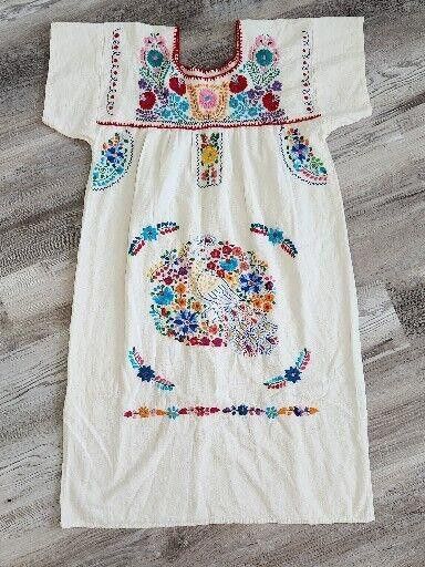 Handmade Handmade Mexican Dress One Size Embroidered One Size Size ONE SIZE - 2 Thumbnail