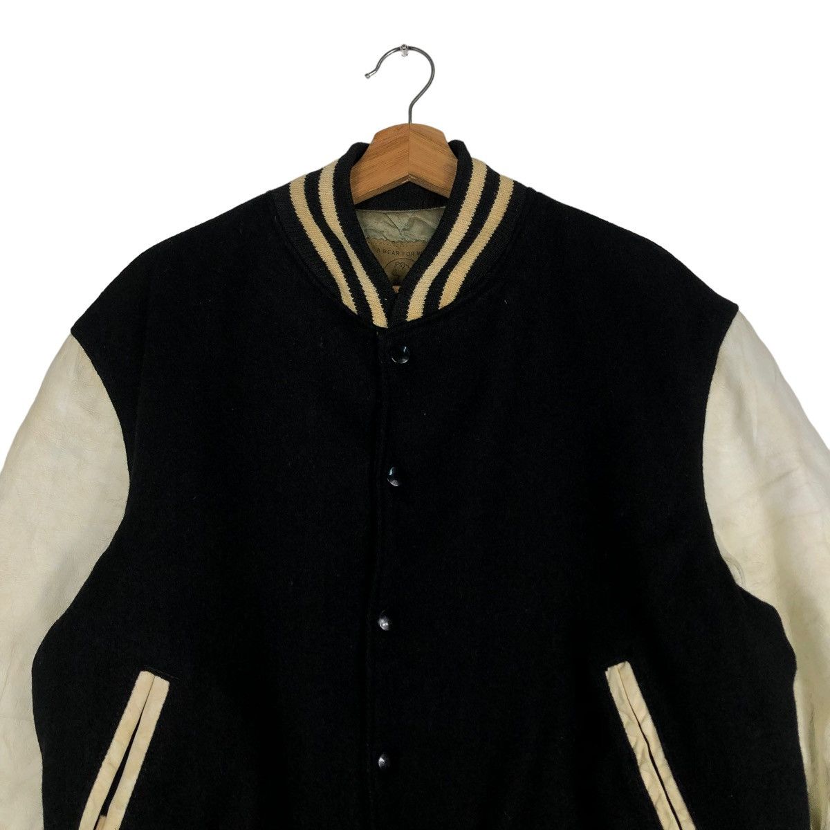 Golden Bear 🔥A Bear For Wear Varsity Jacket Leather Handling Golden Bear Size US L / EU 52-54 / 3 - 2 Thumbnail