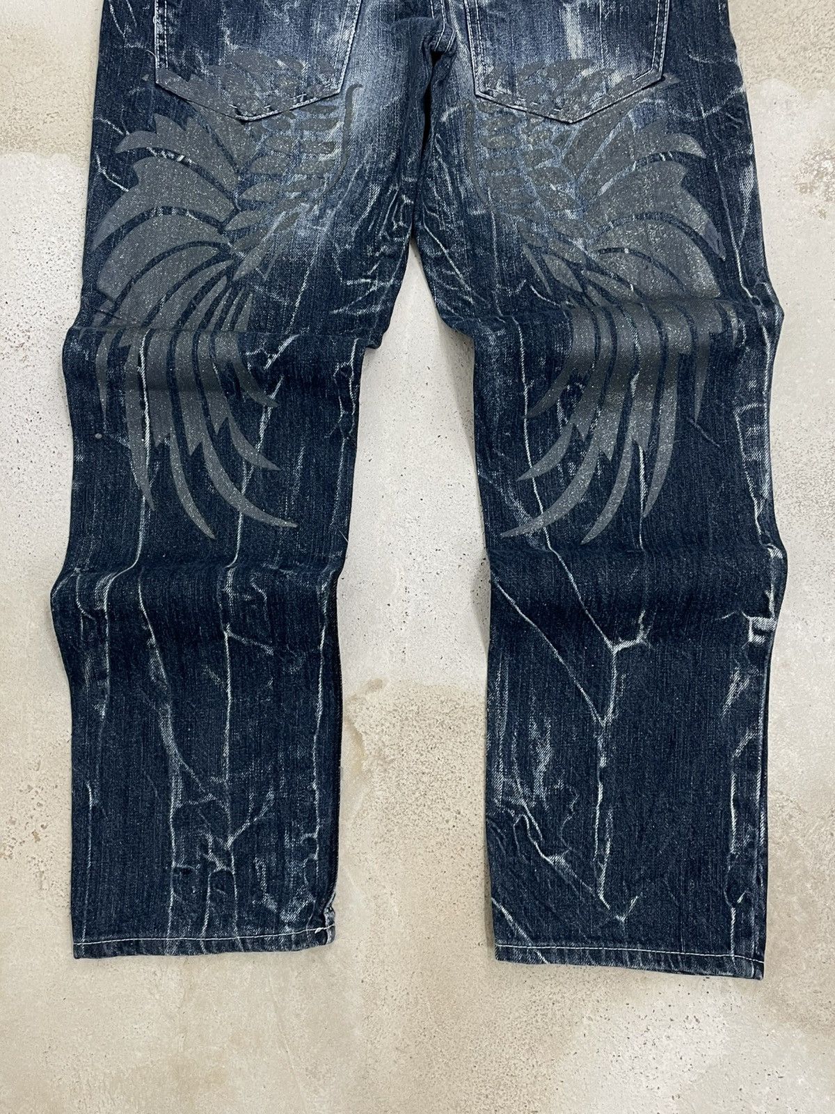 Hysteric Glamour Vintage 90’s Japan Nylaus Clothing Wing Distressed Denim Size US 29 - 8 Thumbnail