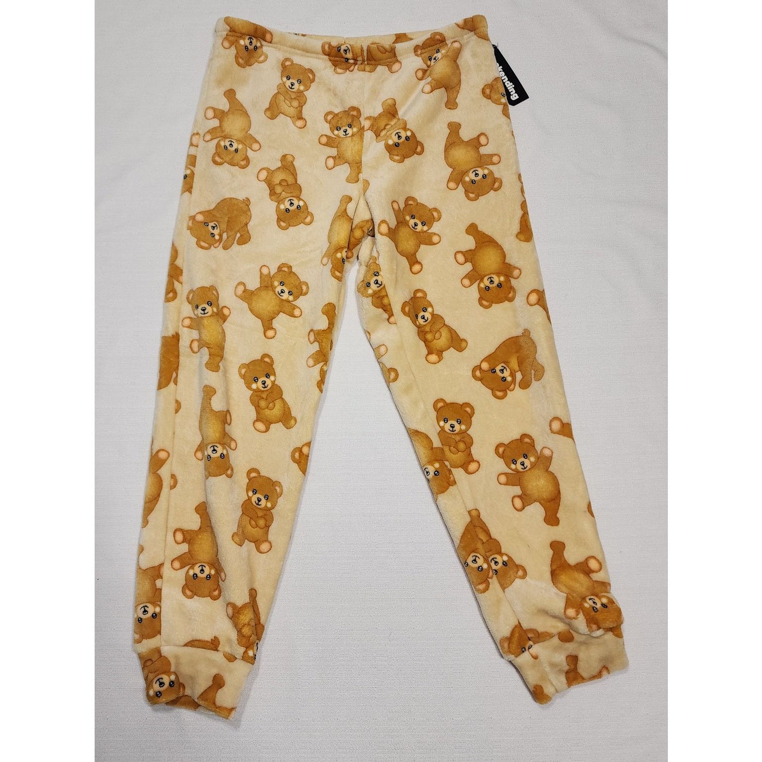Other Teddy bear fleeced pajamas women's large NWT Size 32" / US 10 / IT 46 - 1 Thumbnail
