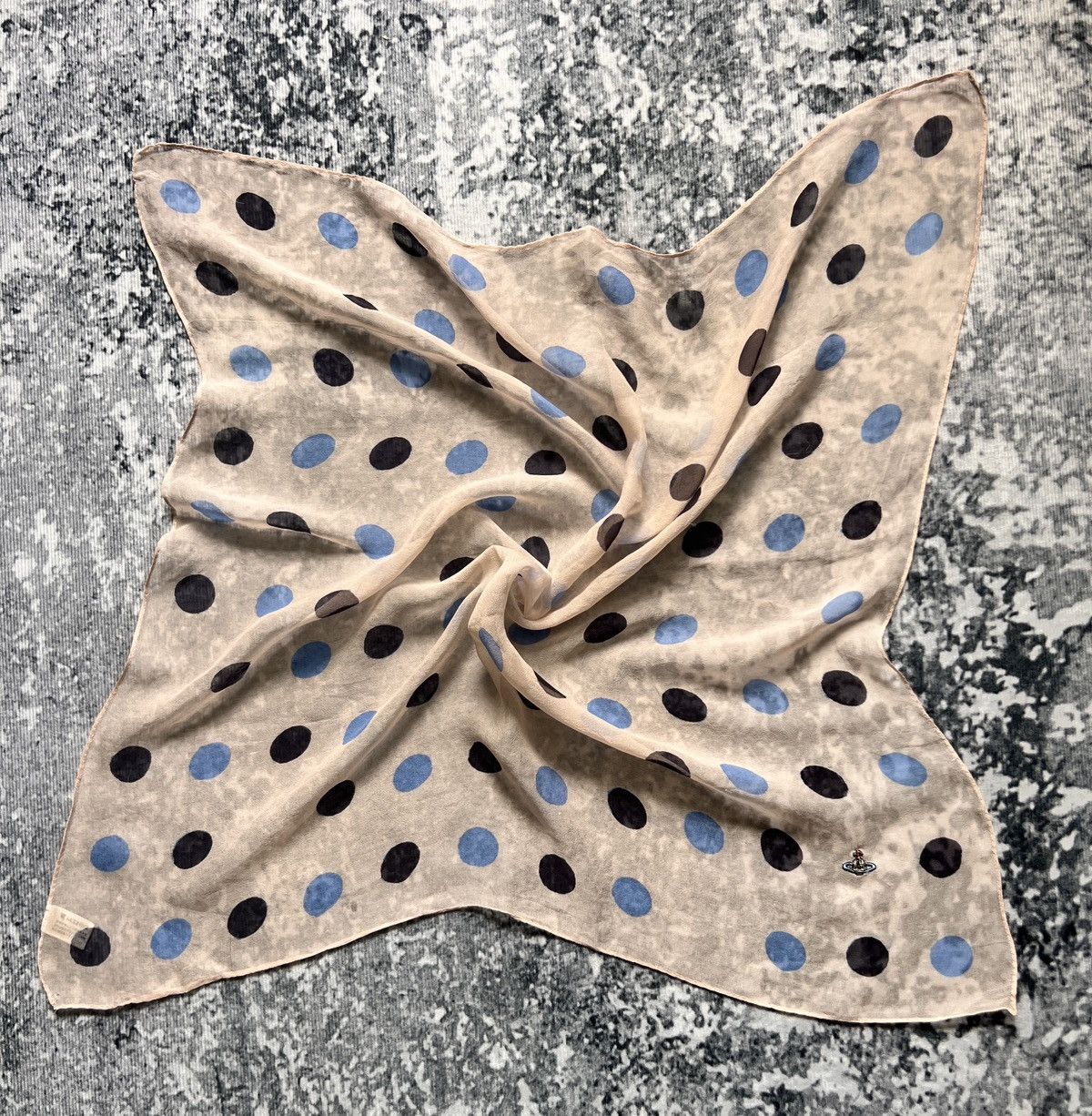 Vivienne Westwood Vivienne Westwood Brush Polkadot Silk Scarve Size ONE SIZE - 1 Thumbnail