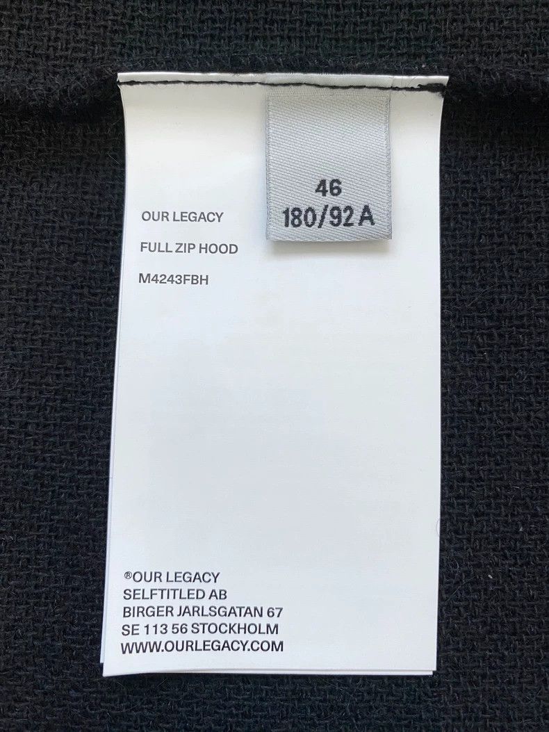 Our Legacy Our LegacyHorsehair zipper jacket double zipper wool jacket Size US S / EU 44-46 / 1 - 6 Thumbnail