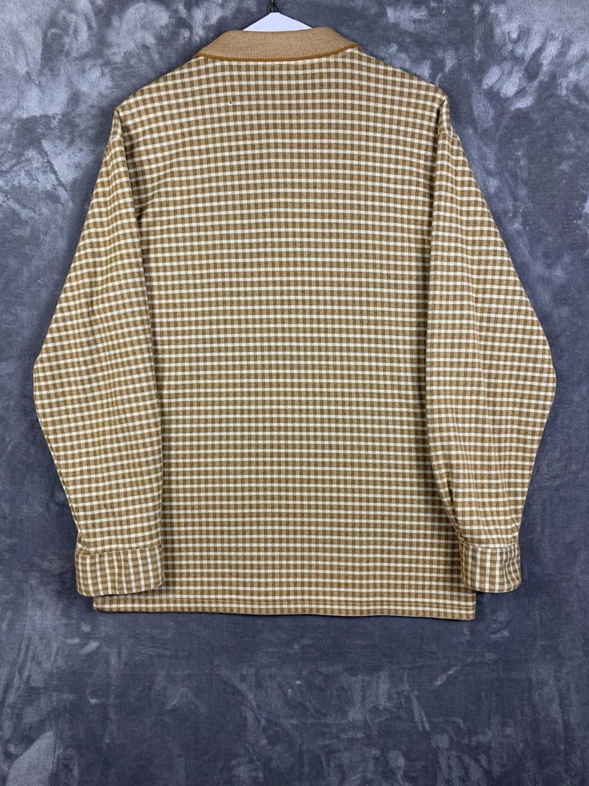Polo Ralph Lauren Vintage 90's Polo Ralph Lauren Mens Brown Gingham POLO (271) Size US L / EU 52-54 / 3 - 2 Thumbnail