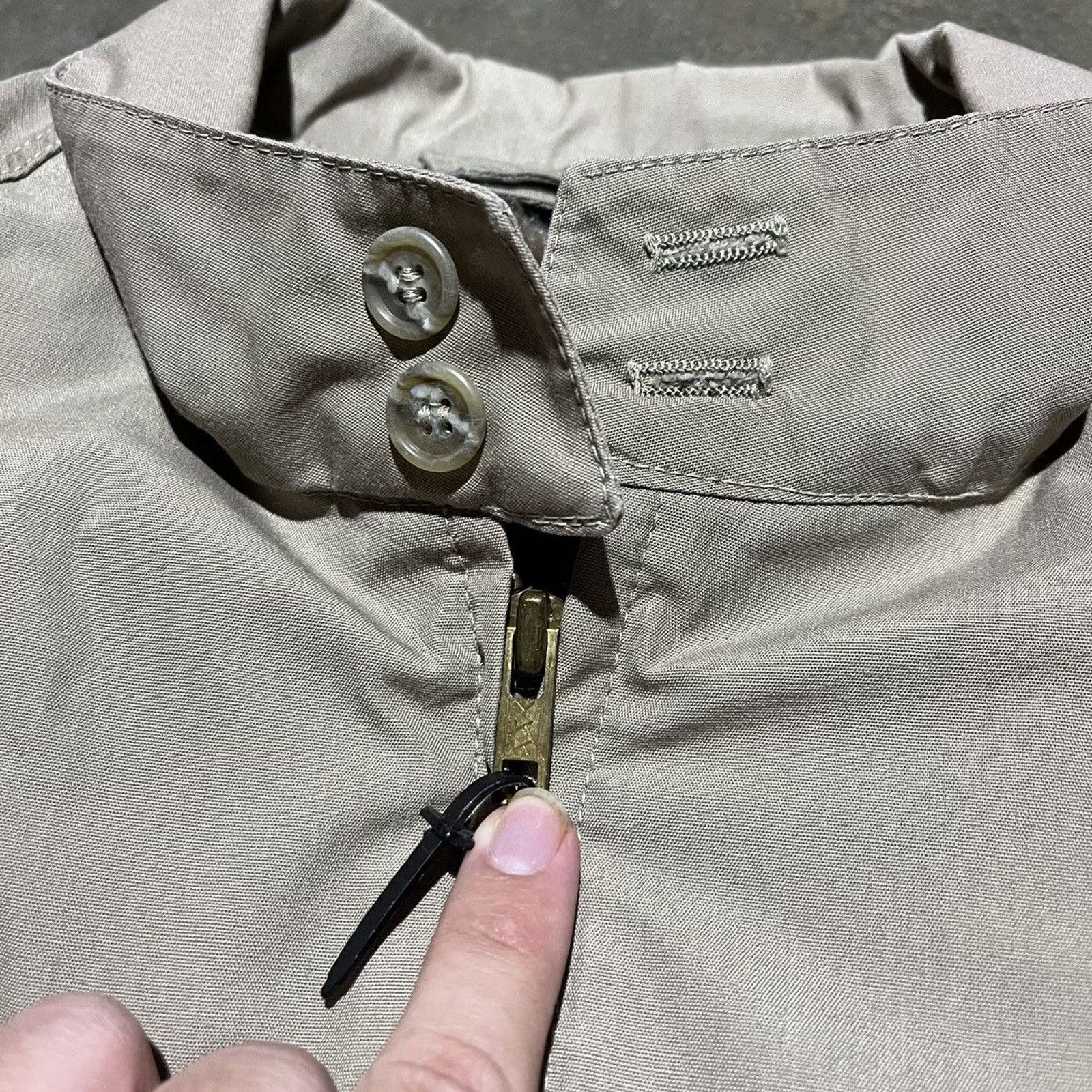 Vintage Vintage 70s English Squire Tan Boxy Lined Bomber Jacket Size US L / EU 52-54 / 3 - 2 Thumbnail