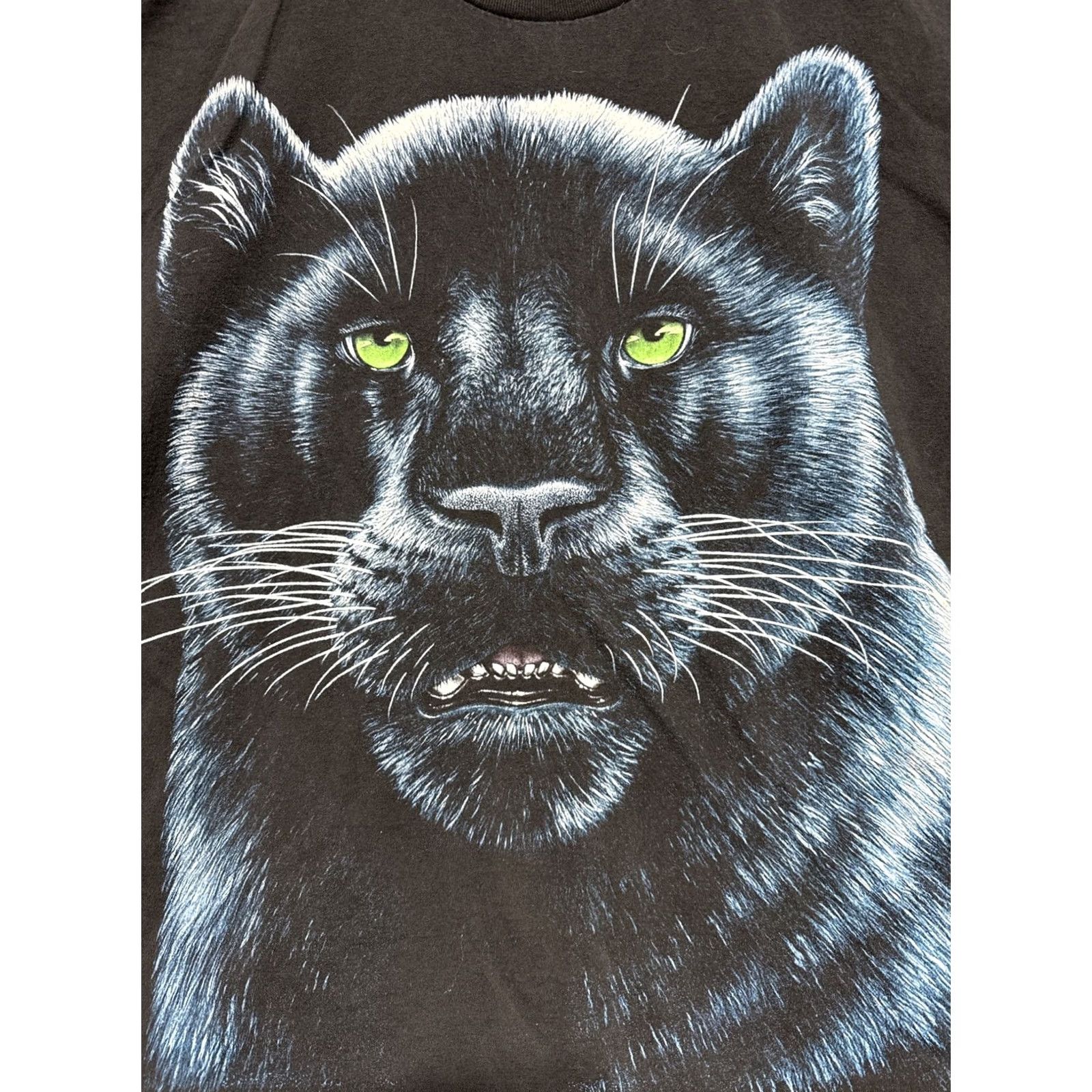 Vintage VTG Bobby G’s Black Panther Murina T-Shirt Men XL Black Cotton Short Sleeve 1990s Graphic Tee Mens Size US XL / EU 56 / 4 - 3 Thumbnail