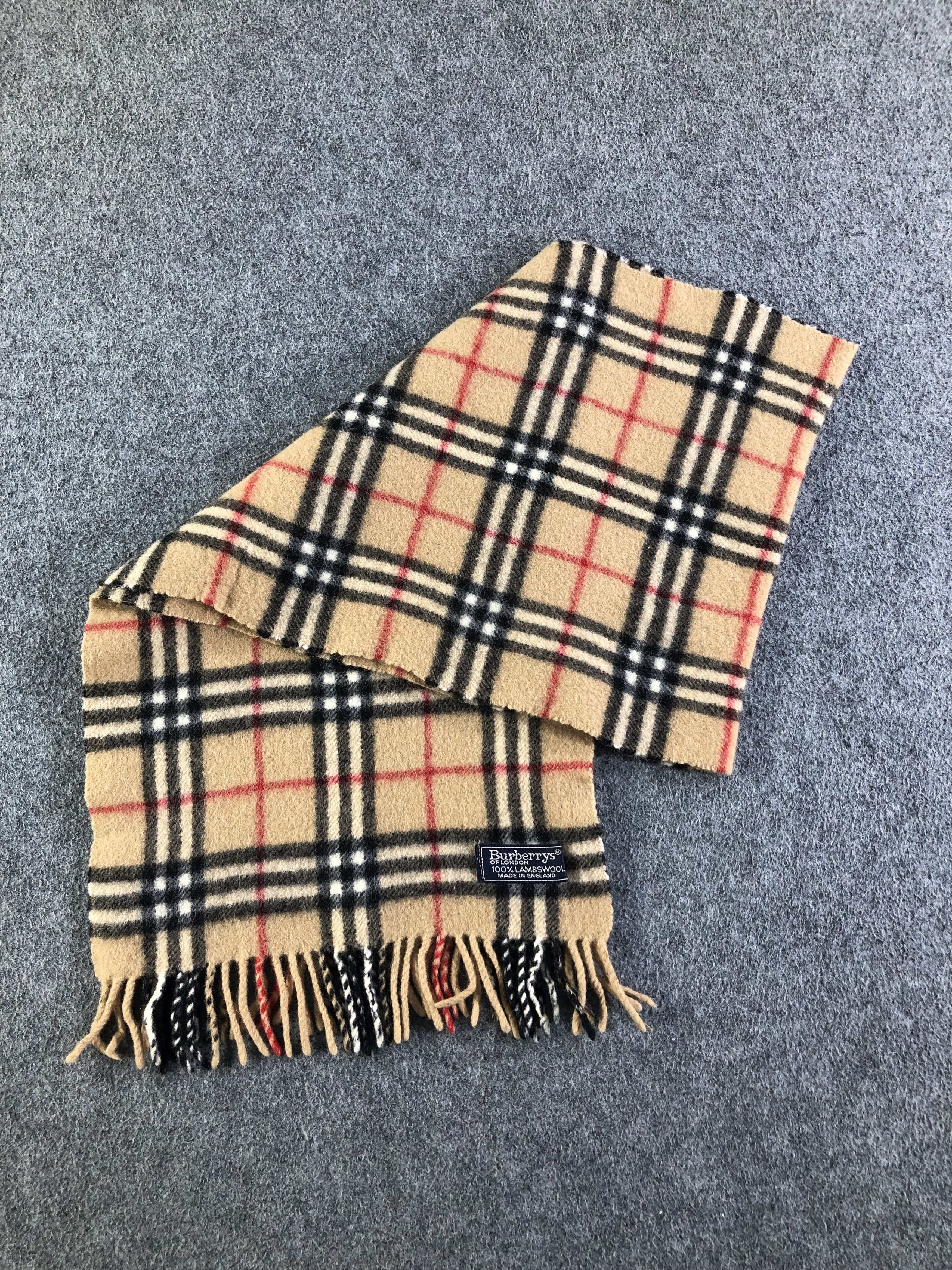 Burberry Burberrys Lambswool Scarf / Muffler / Neckwear SS1364 Size ONE SIZE - 4 Thumbnail