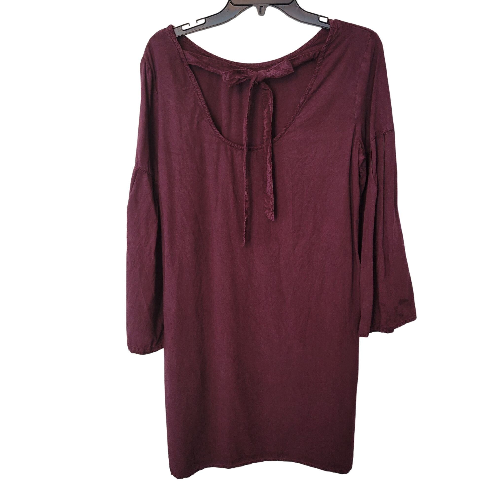 Anthropologie Anthropologie Cloth Stone M Burgundy TIFFANY Bell Sleeves Sh Size M / US 6-8 / IT 42-44 - 5 Thumbnail
