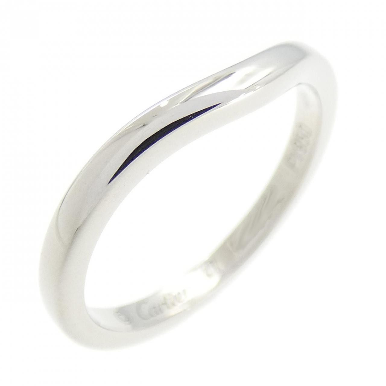 Cartier Cartier Cartier Ballerine Platinum950 Ring Size 7 Metal Ring DUTY FREE for USA Size ONE SIZE - 1 Thumbnail