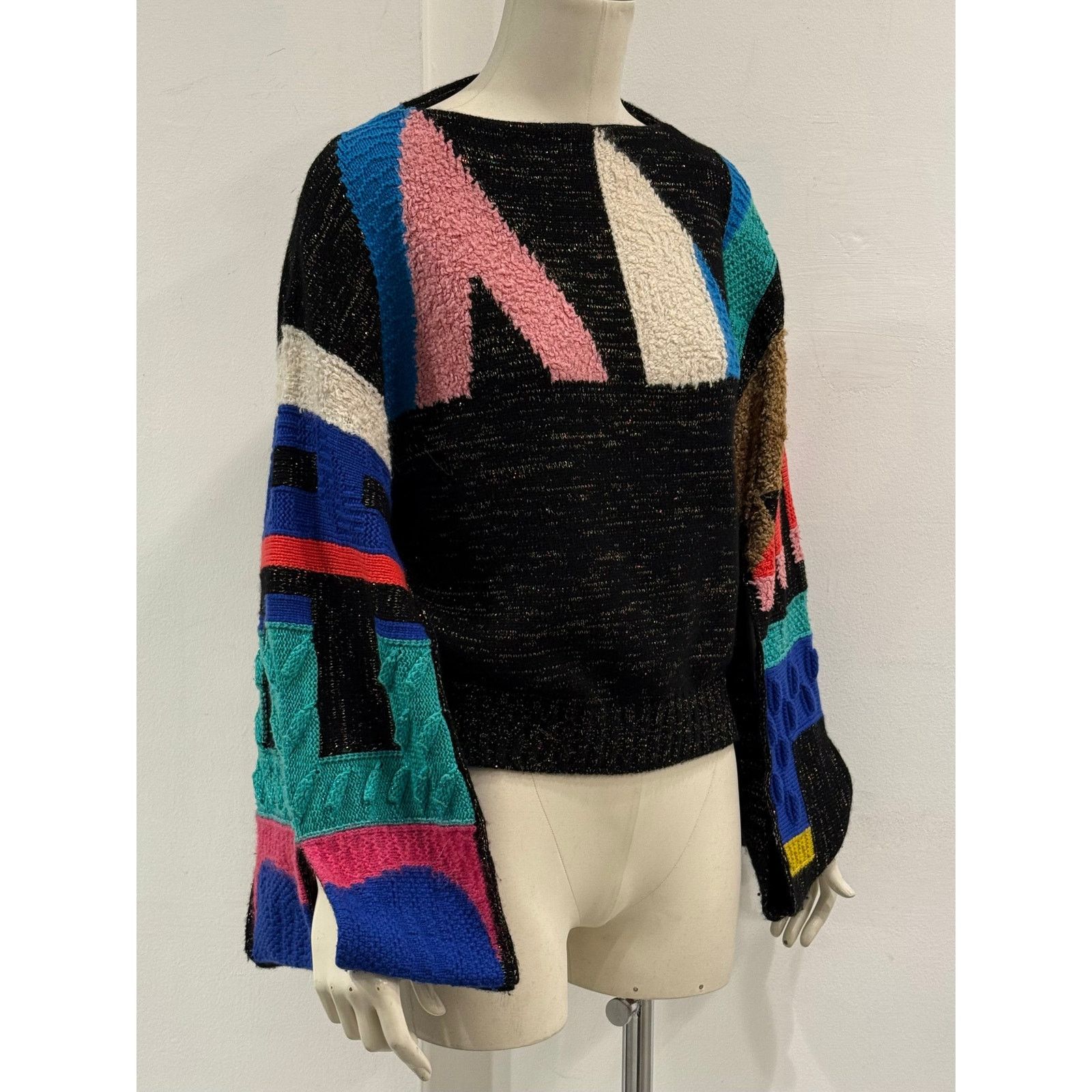Chanel F/W1994 Chanel geometric color-block intarsia sweater Size S / US 4 / IT 40 - 2 Thumbnail