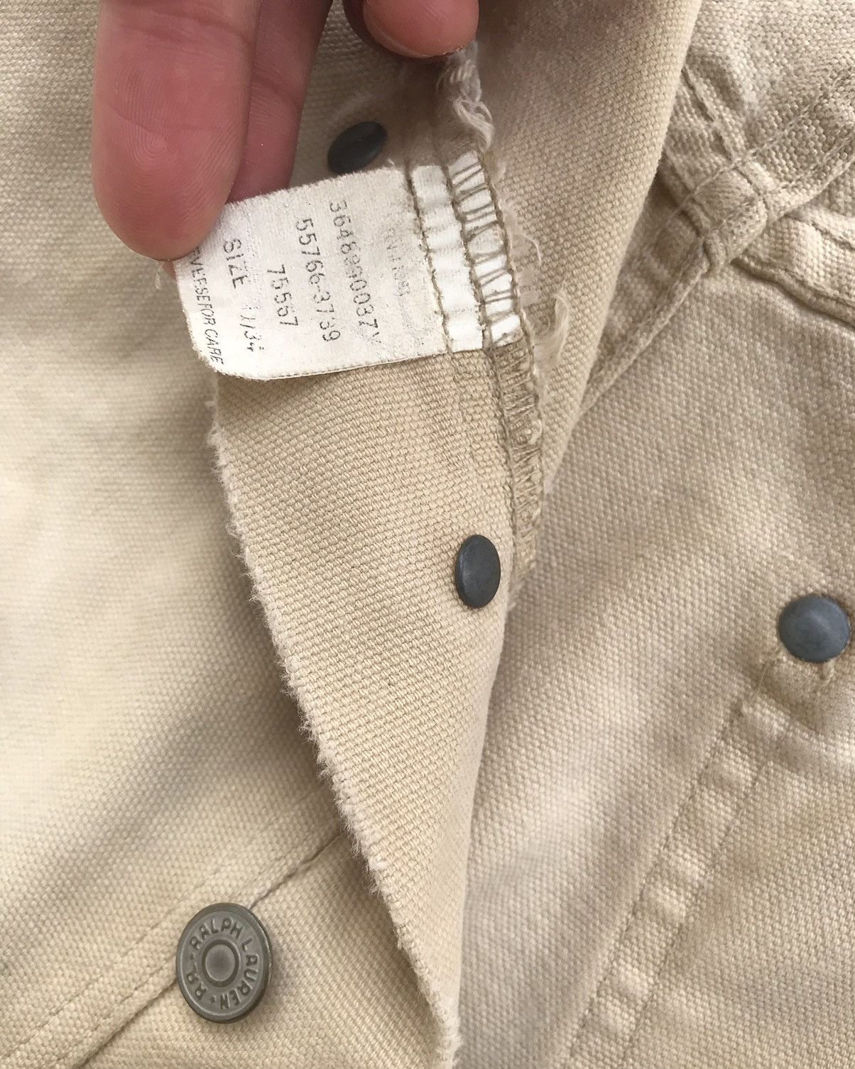 Polo Ralph Lauren × RRL Ralph Lauren × Vintage Vintage RRL Duck Canvas Carpenter Pants Size US 36 / EU 52 - 10 Thumbnail