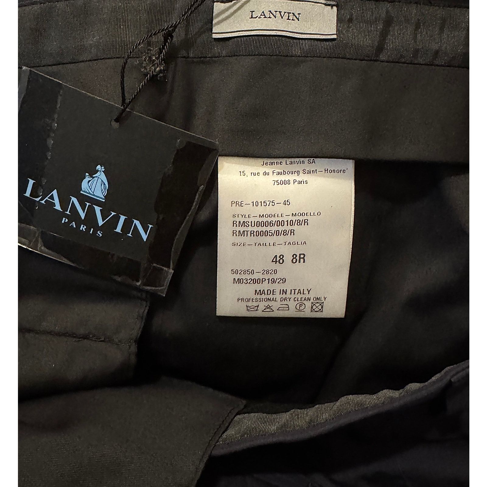 Lanvin LANVIN NWT Men's Trousers Navy Size US 32 / EU 48 - 4 Thumbnail