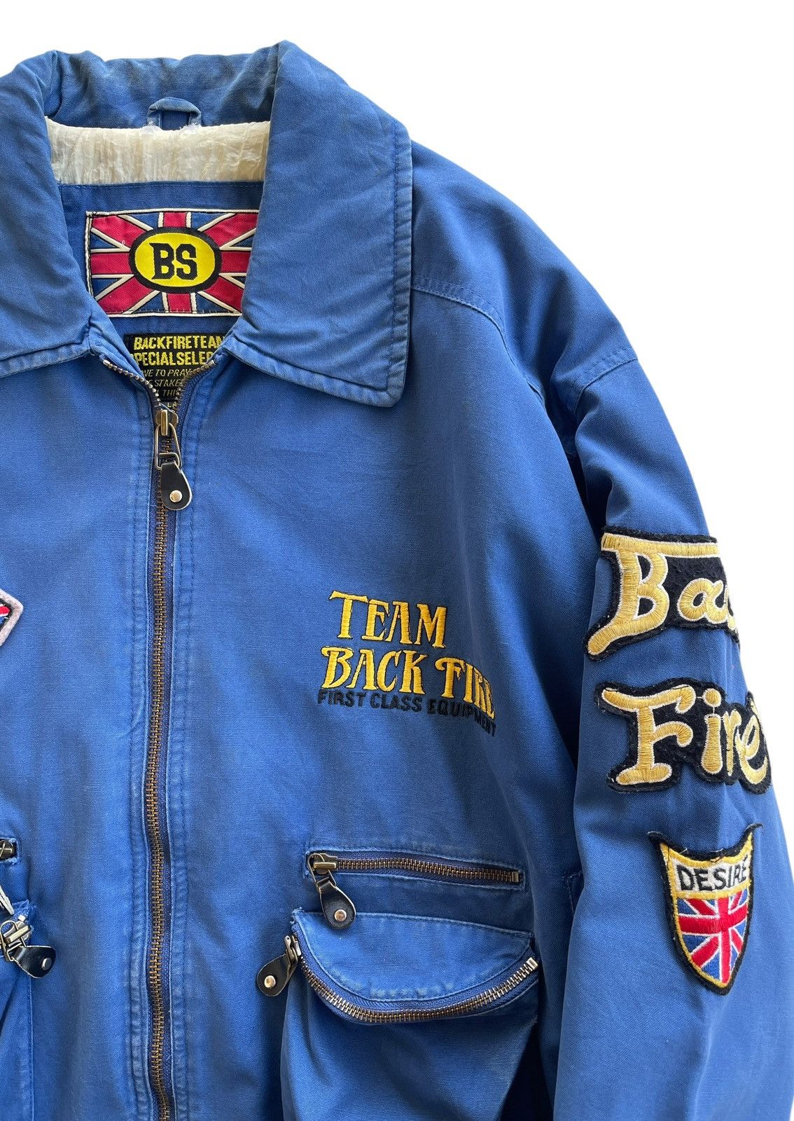 Vintage Backfire Street Racing Project Team Bomber Jacket Size US L / EU 52-54 / 3 - 5 Thumbnail