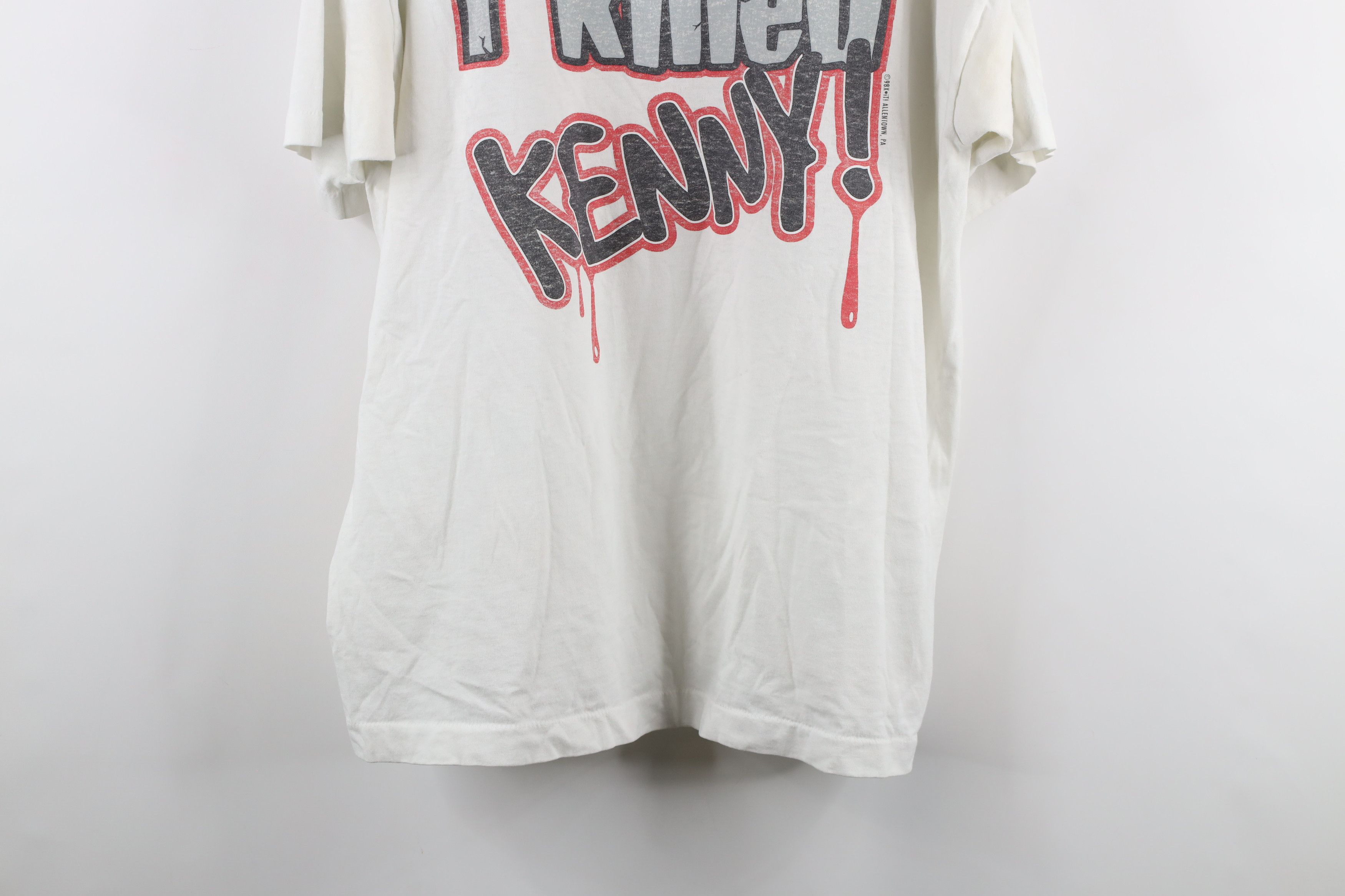 Vintage Vintage 90s South Park I Killed Kenny T-Shirt White USA Size US XL / EU 56 / 4 - 3 Thumbnail