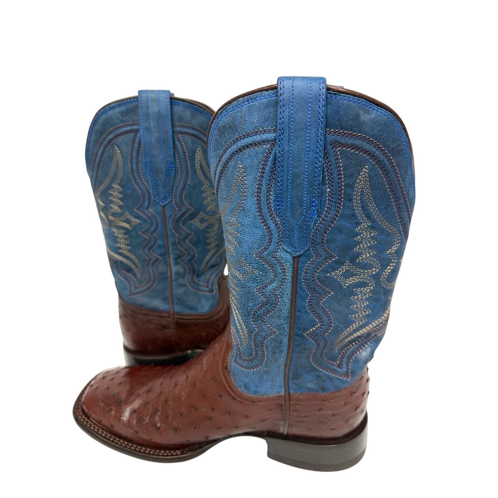 Tecovas NEW TECOVAS THE EMMITT II HAZELNUT QUILL OSTRICH BOOTS READ Size US 9 / EU 42 - 7 Thumbnail