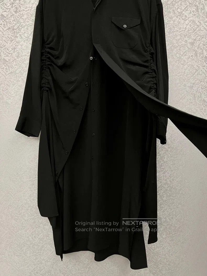 Yohji Yamamoto Yohji Yamamoto B Line Black Shirt Dress . Size US 30 / EU 46 - 6 Thumbnail
