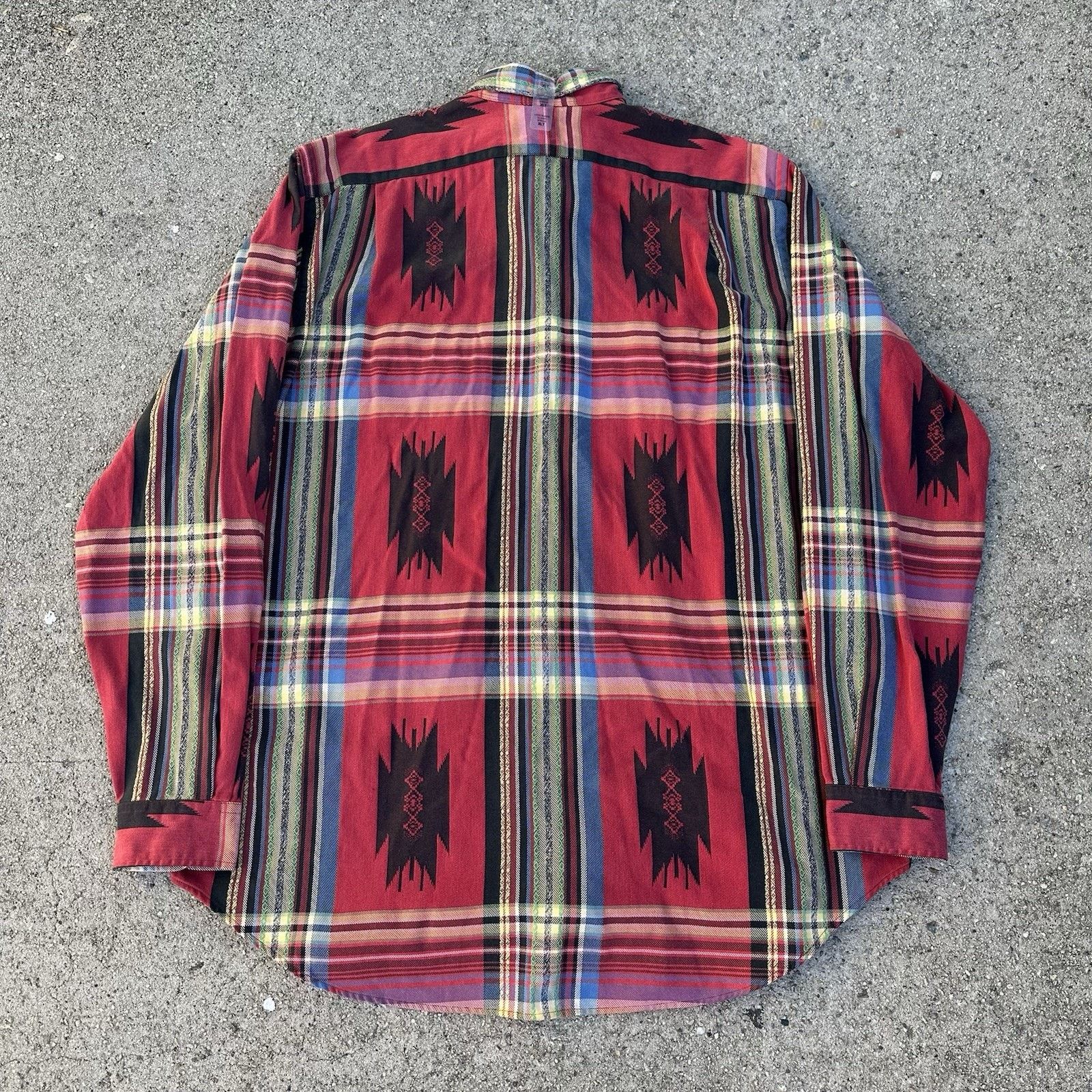 Polo Ralph Lauren NWT Polo Ralph Lauren Western Tribal Aztec Longsleeve Shirt Size US XL / EU 56 / 4 - 3 Thumbnail