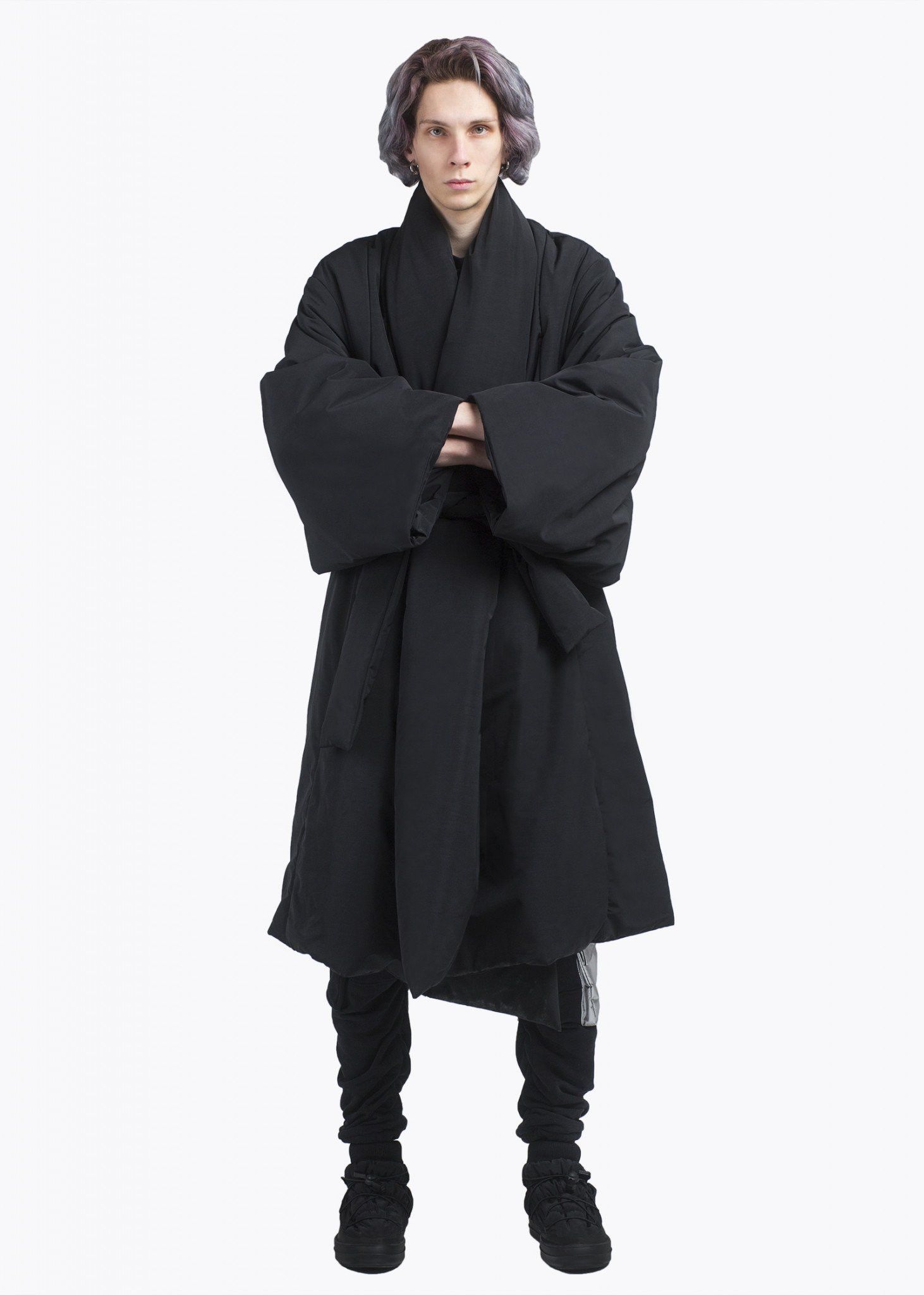 Bat Norton INSULATED JACKET KIMONO OVERSIZE. BLACK Size US L / EU 52-54 / 3 - 4 Thumbnail