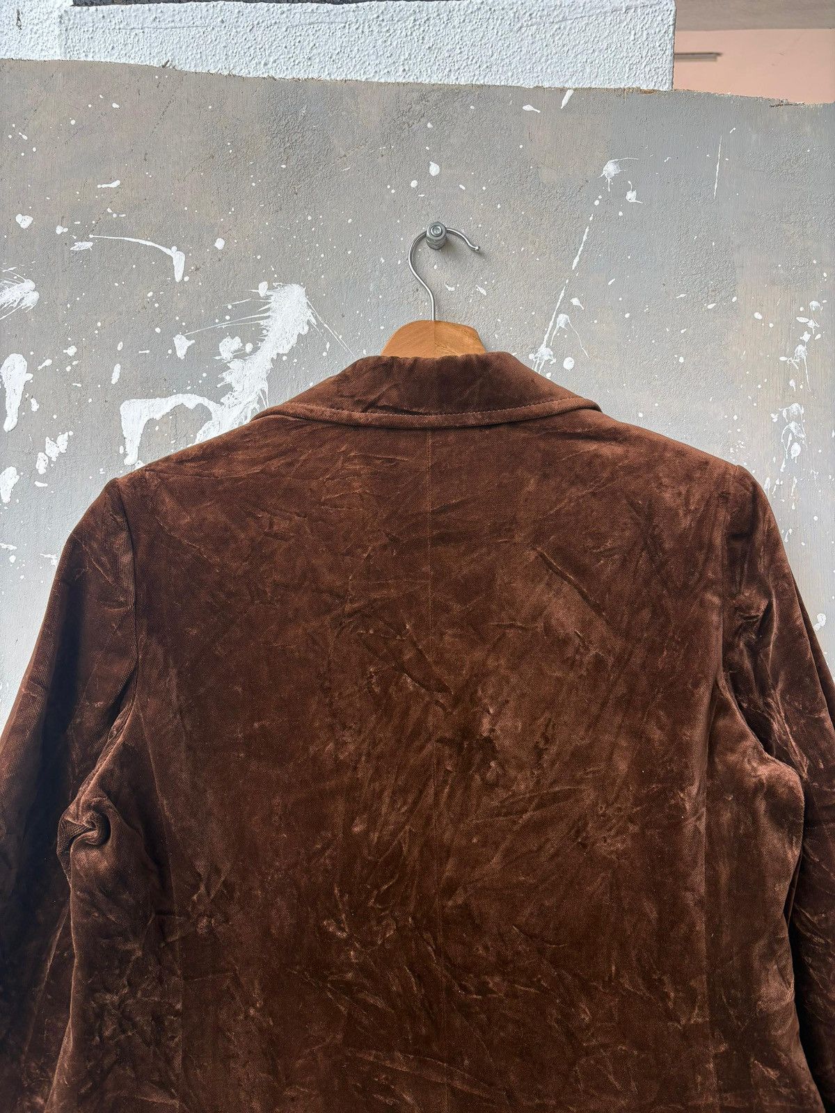 Celine RARE‼️ Vintage 70s Monogram Céline Paris Brown Velvet Blazer Size US M / EU 48-50 / 2 - 13 Thumbnail