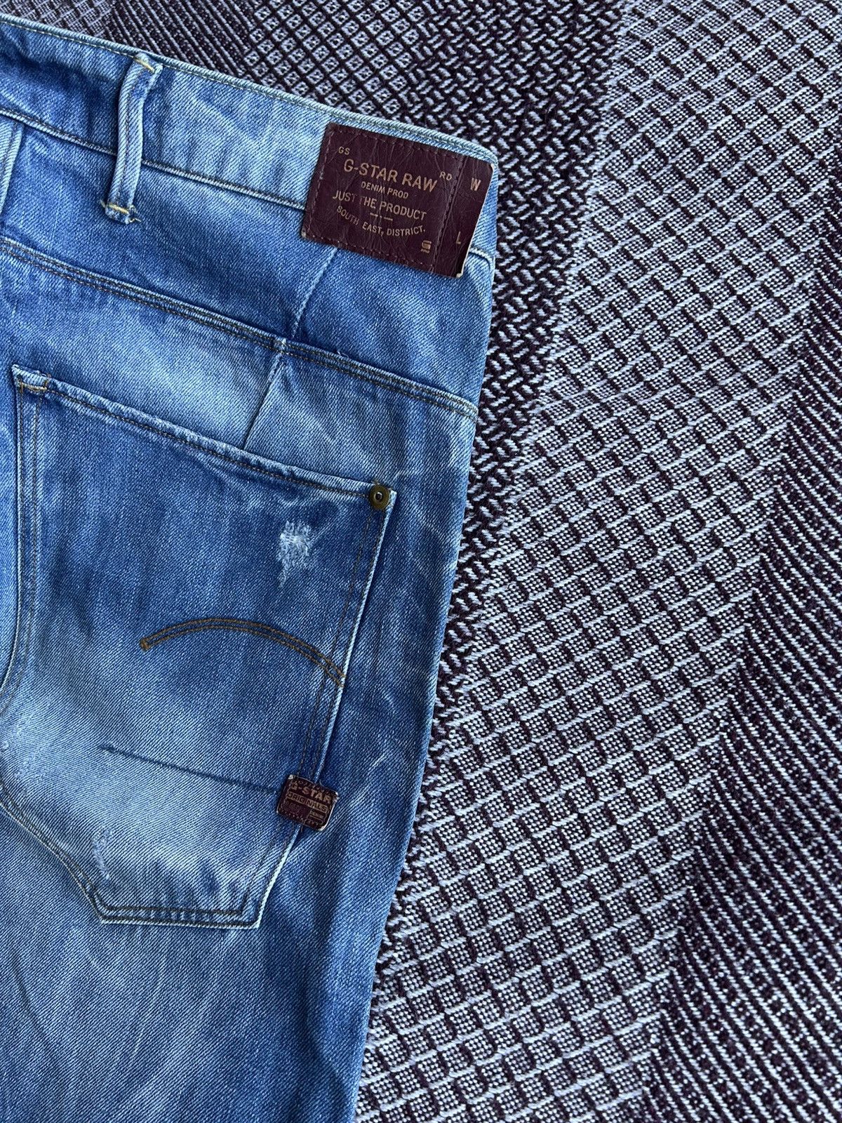 G-Star × Jean G-star Raw Type 3D Loose Tapered Denim Jeans Washed Sz 28x34 Size US 28 / EU 44 - 6 Thumbnail