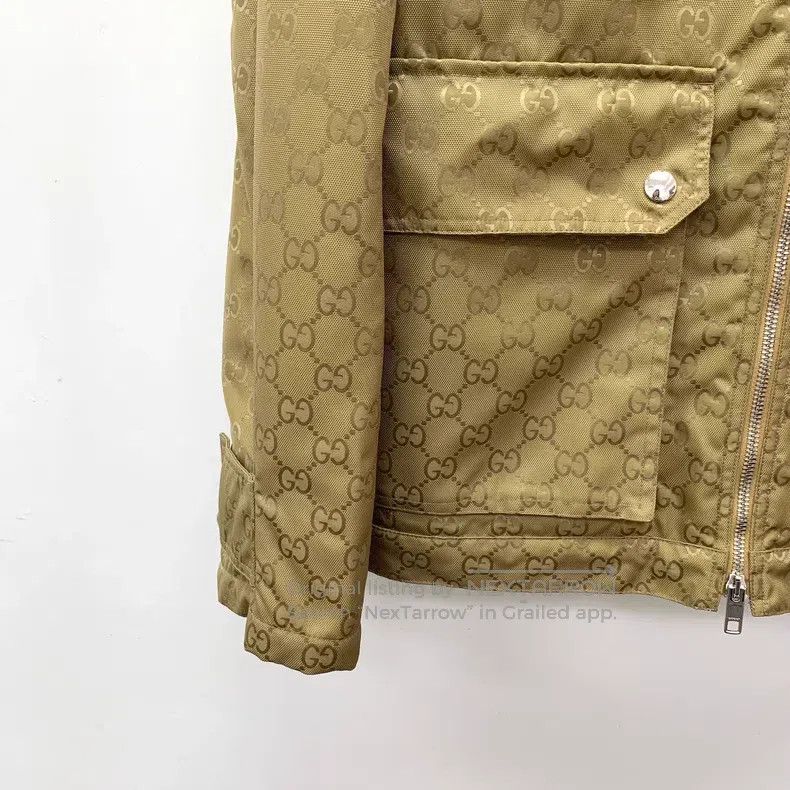 Gucci Gucci Dark brown logo dark pattern full print hooded zippe Size XS / US 0-2 / IT 36-38 - 4 Thumbnail